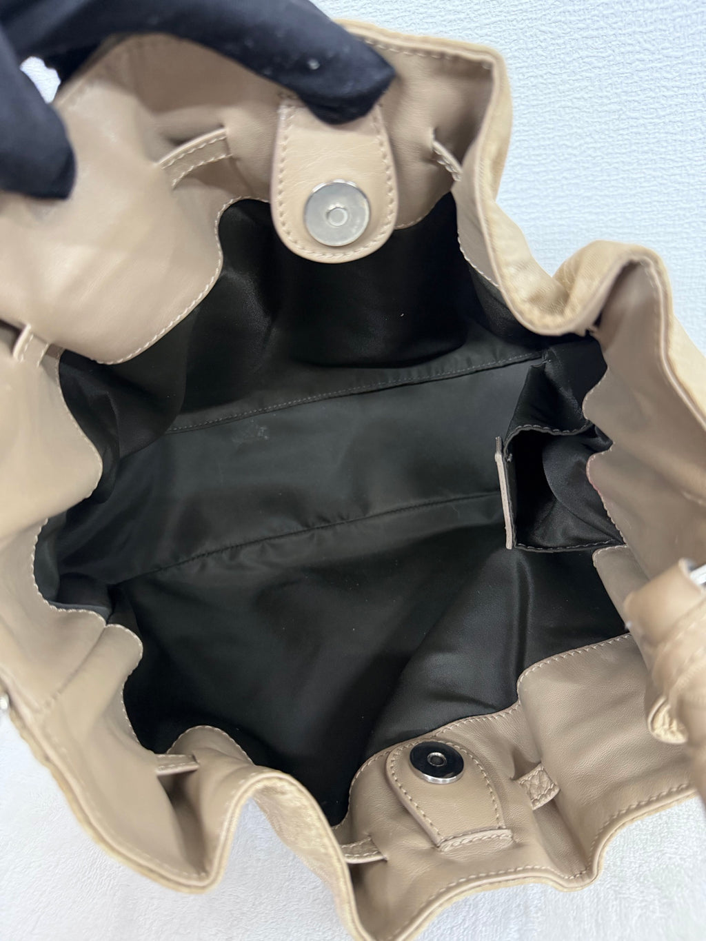 Dior Nylon Cream Shoulder Bag