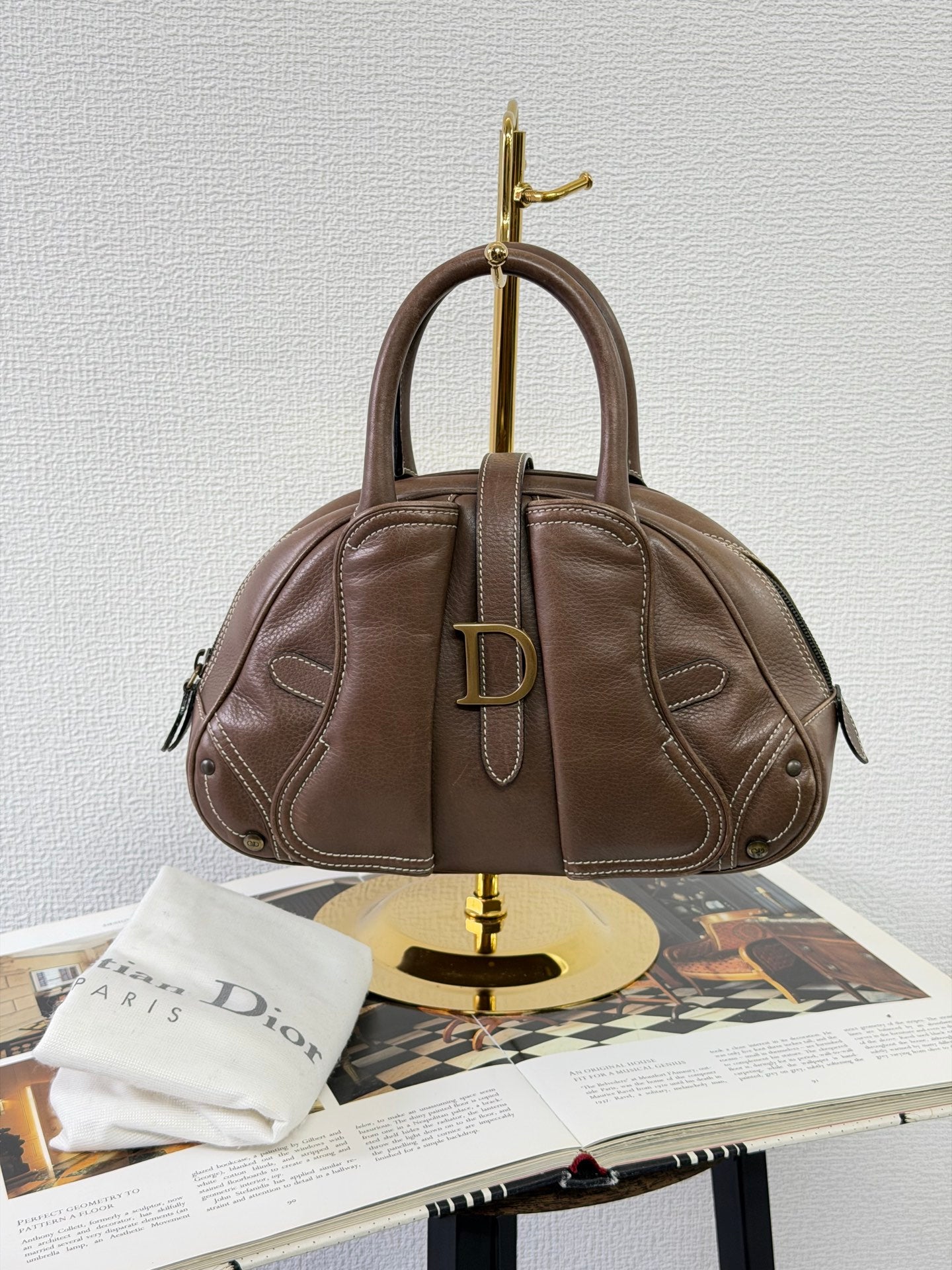 Christian Dior Double Saddle Bowler Bag