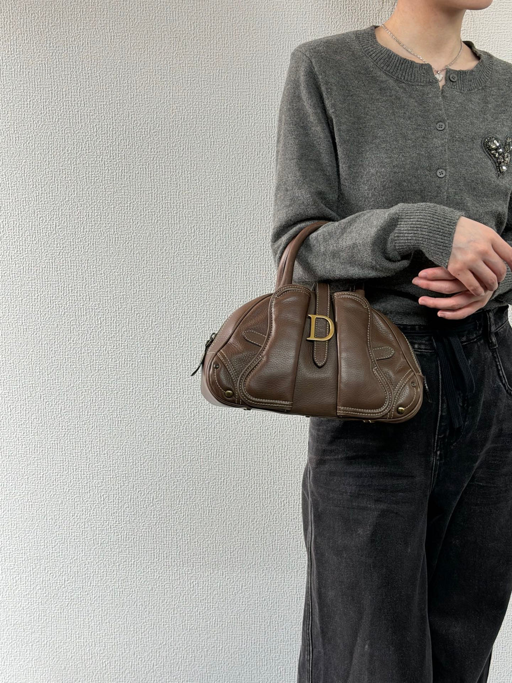 Christian Dior Double Saddle Bowler Bag