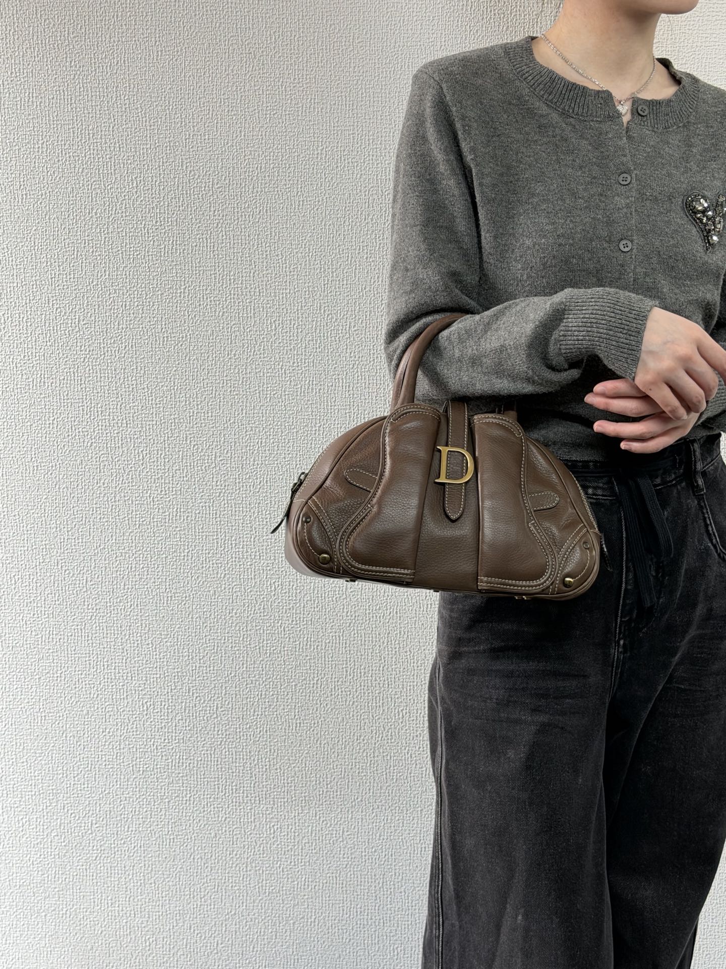 Christian Dior Double Saddle Bowler Bag
