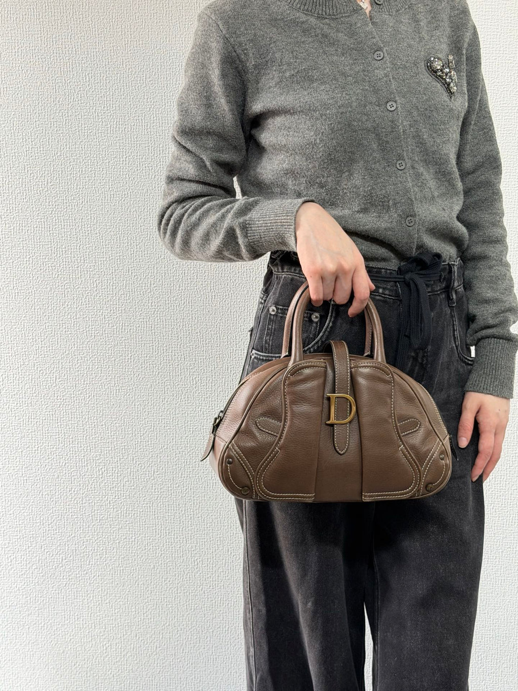 Christian Dior Double Saddle Bowler Bag