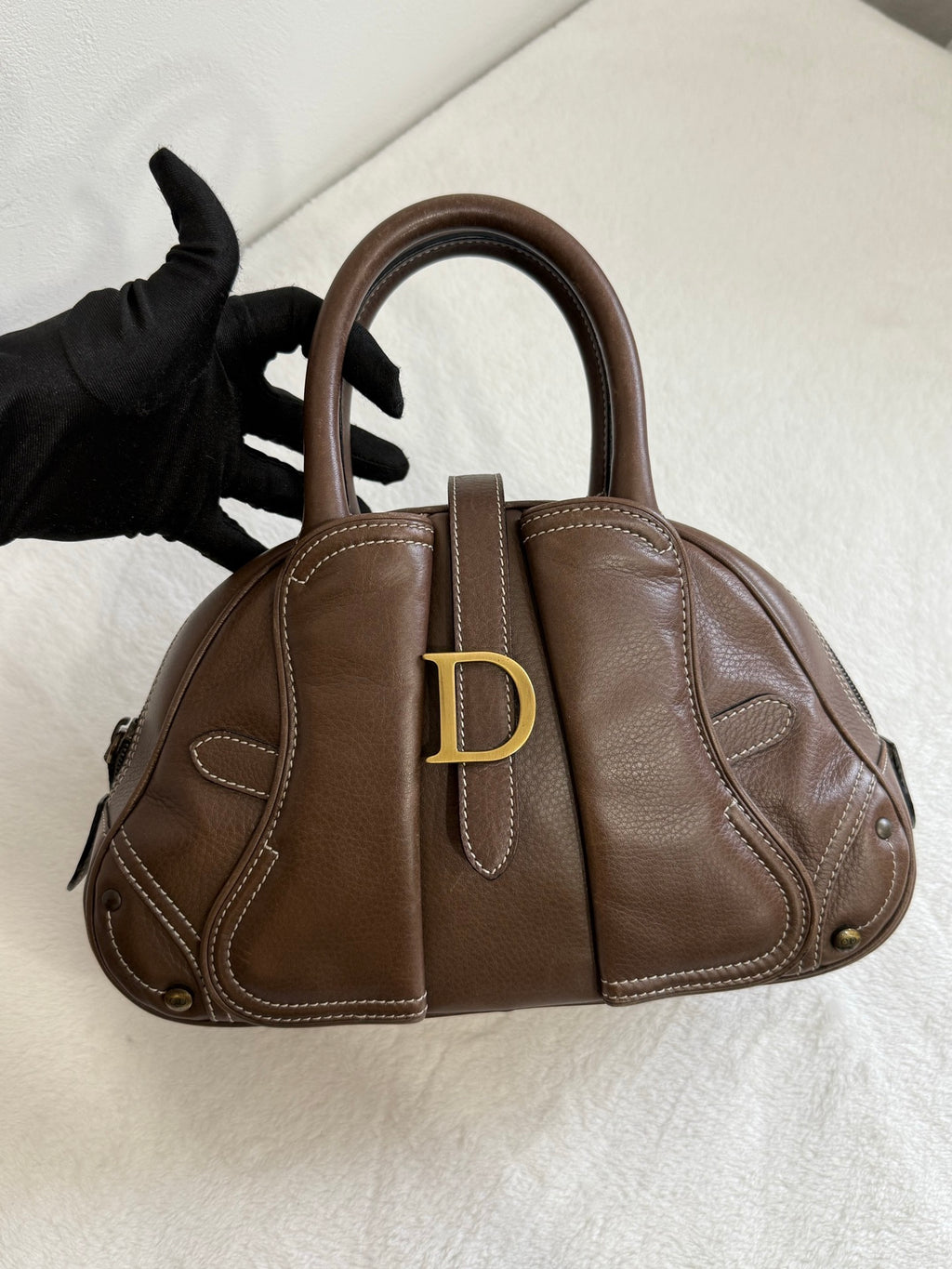 Christian Dior Double Saddle Bowler Bag
