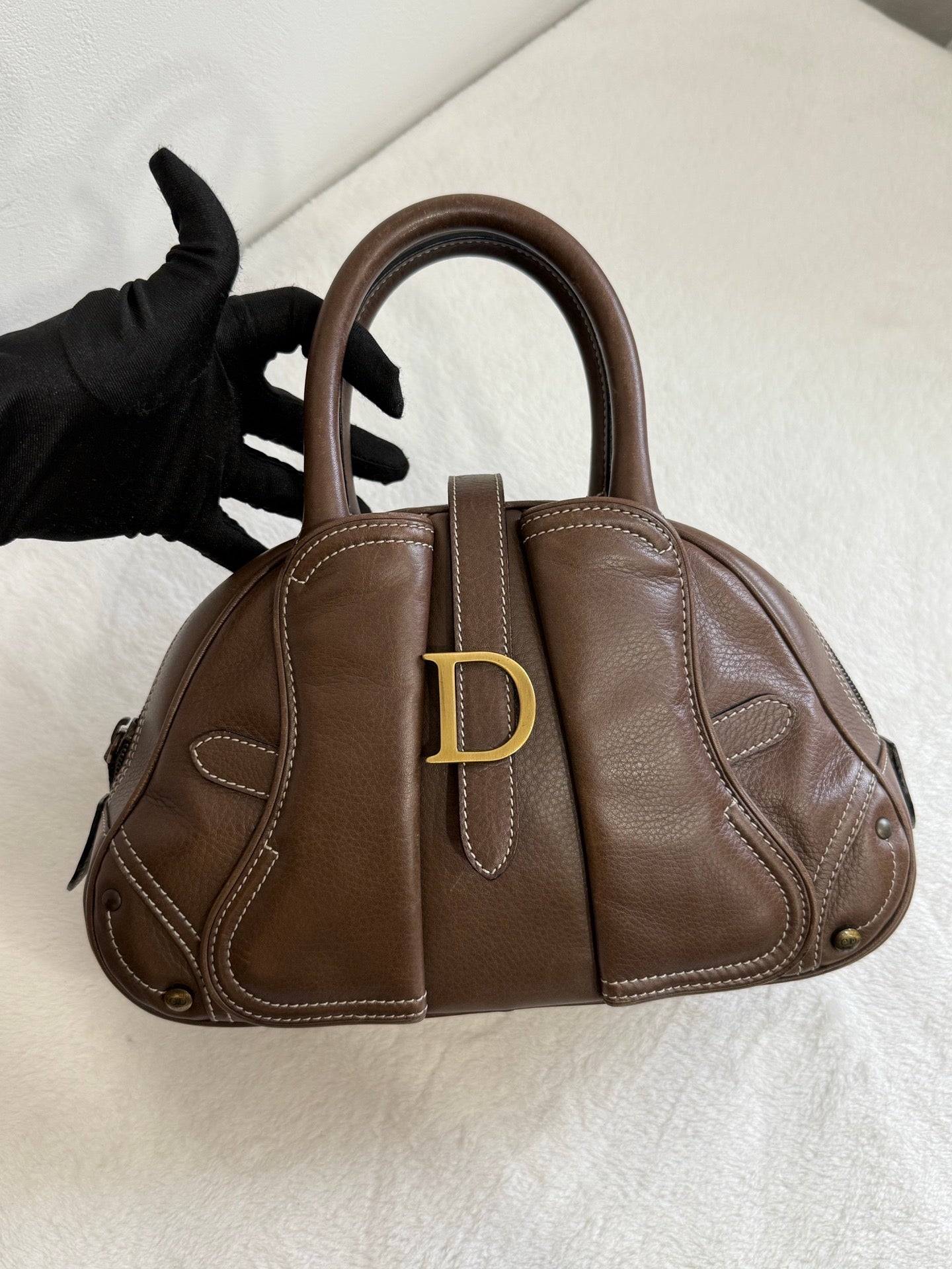 Christian Dior Double Saddle Bowler Bag