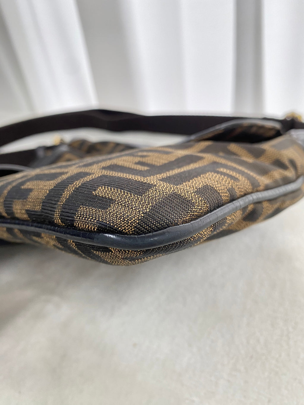 Fendi Zucca Canvas Chef Zip Crossbody Bag