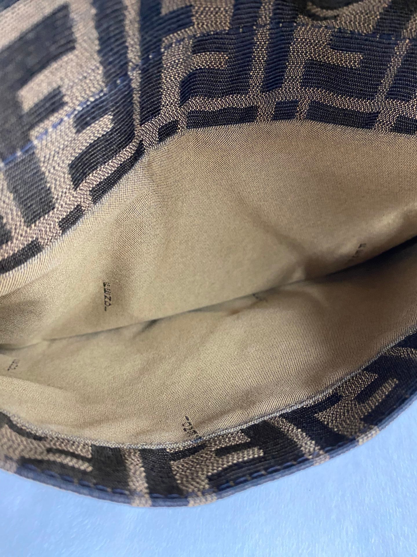 Fendi Zucca Canvas Chef Zip Crossbody Bag