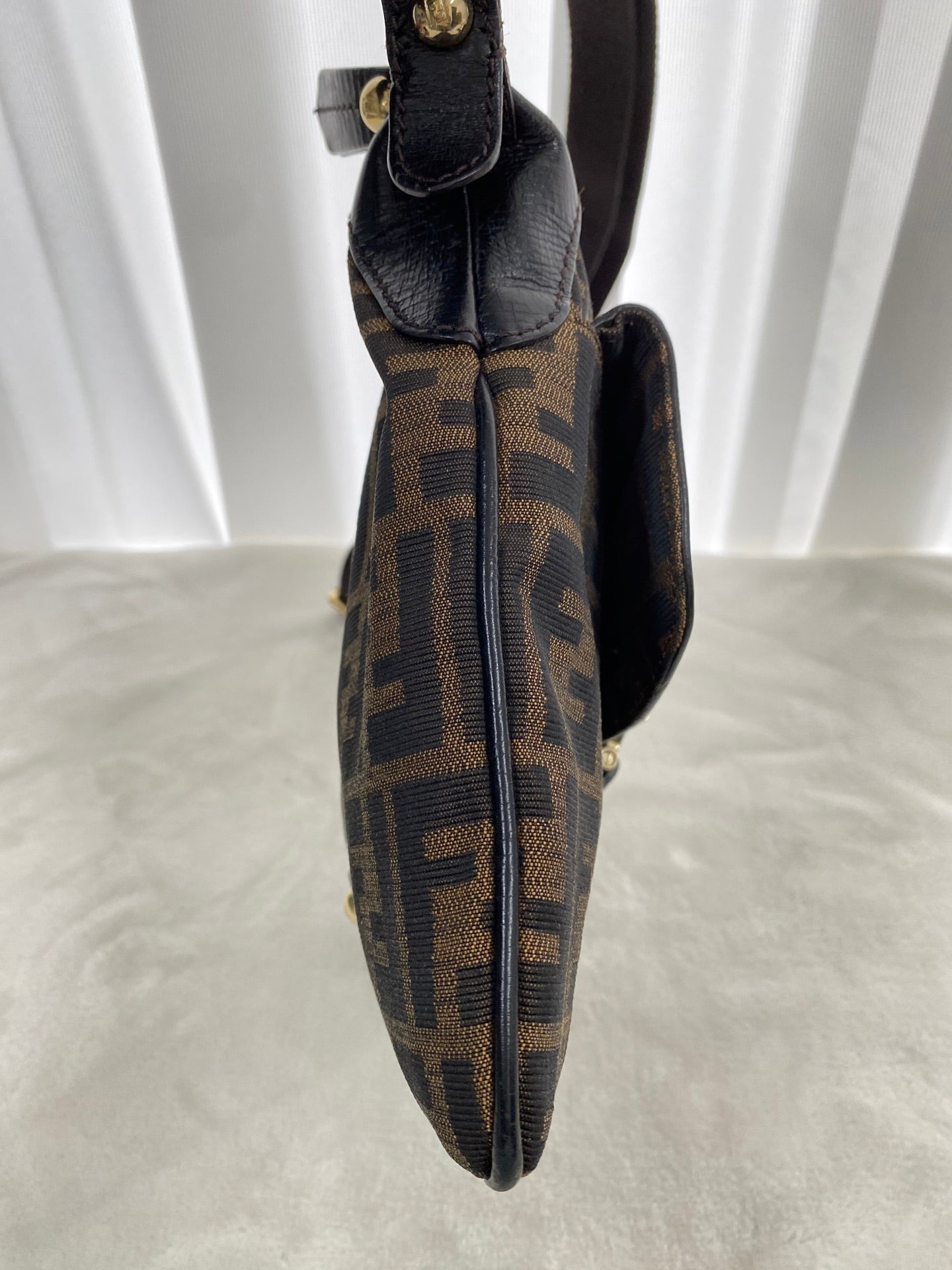 Fendi Zucca Canvas Chef Zip Crossbody Bag