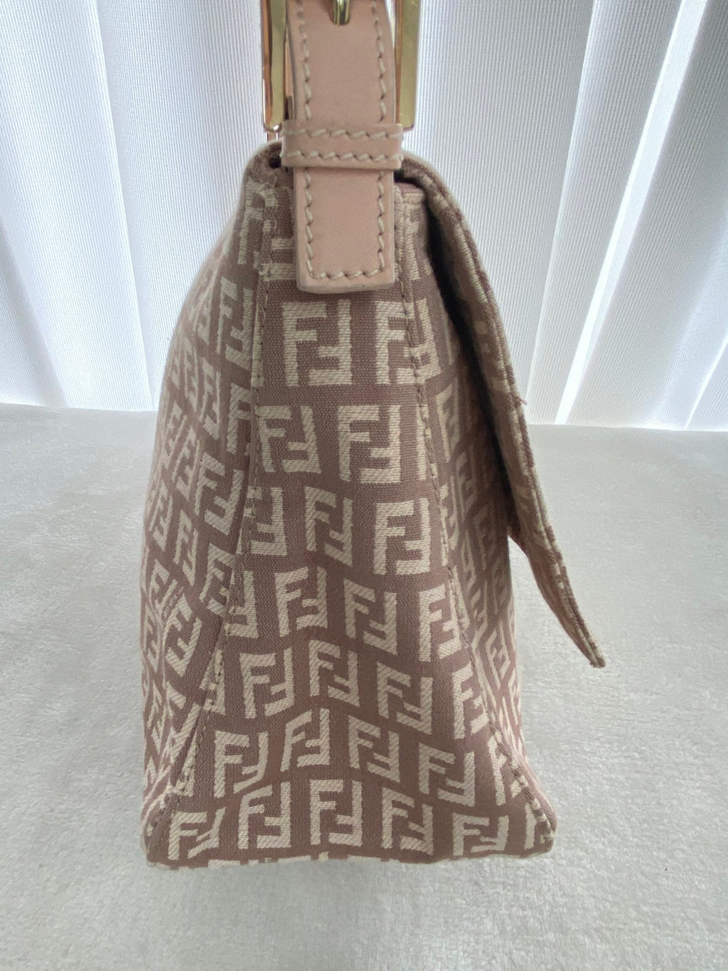 Fendi Zucchino Mama Baguette Shoulder Bag