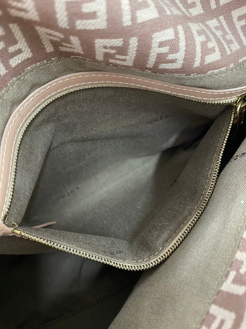Fendi Zucchino Mama Baguette Shoulder Bag