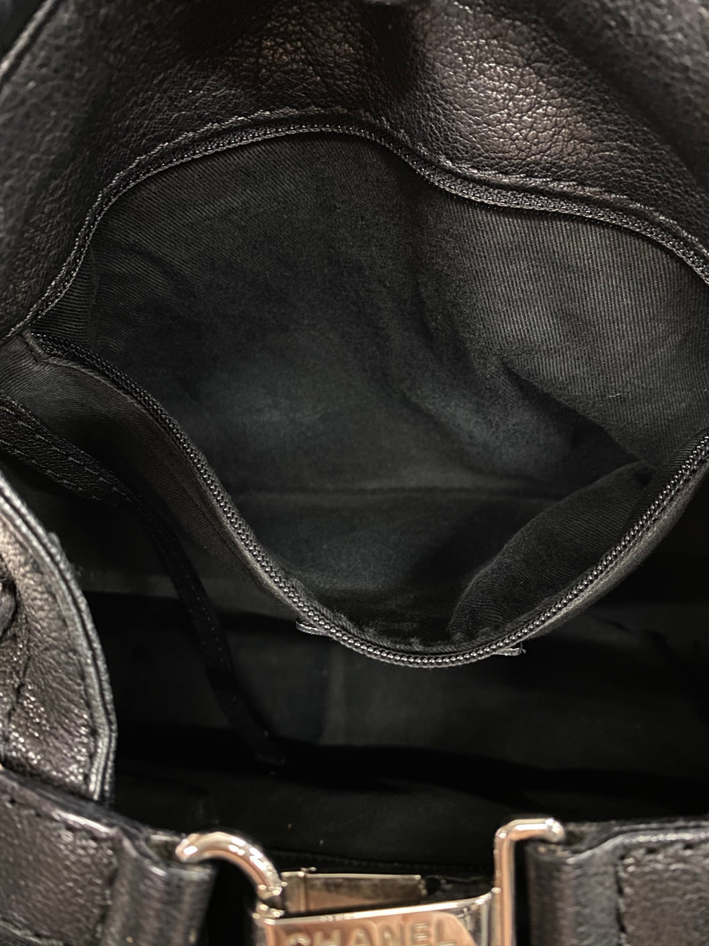 CHANEL Black-silver Totebag