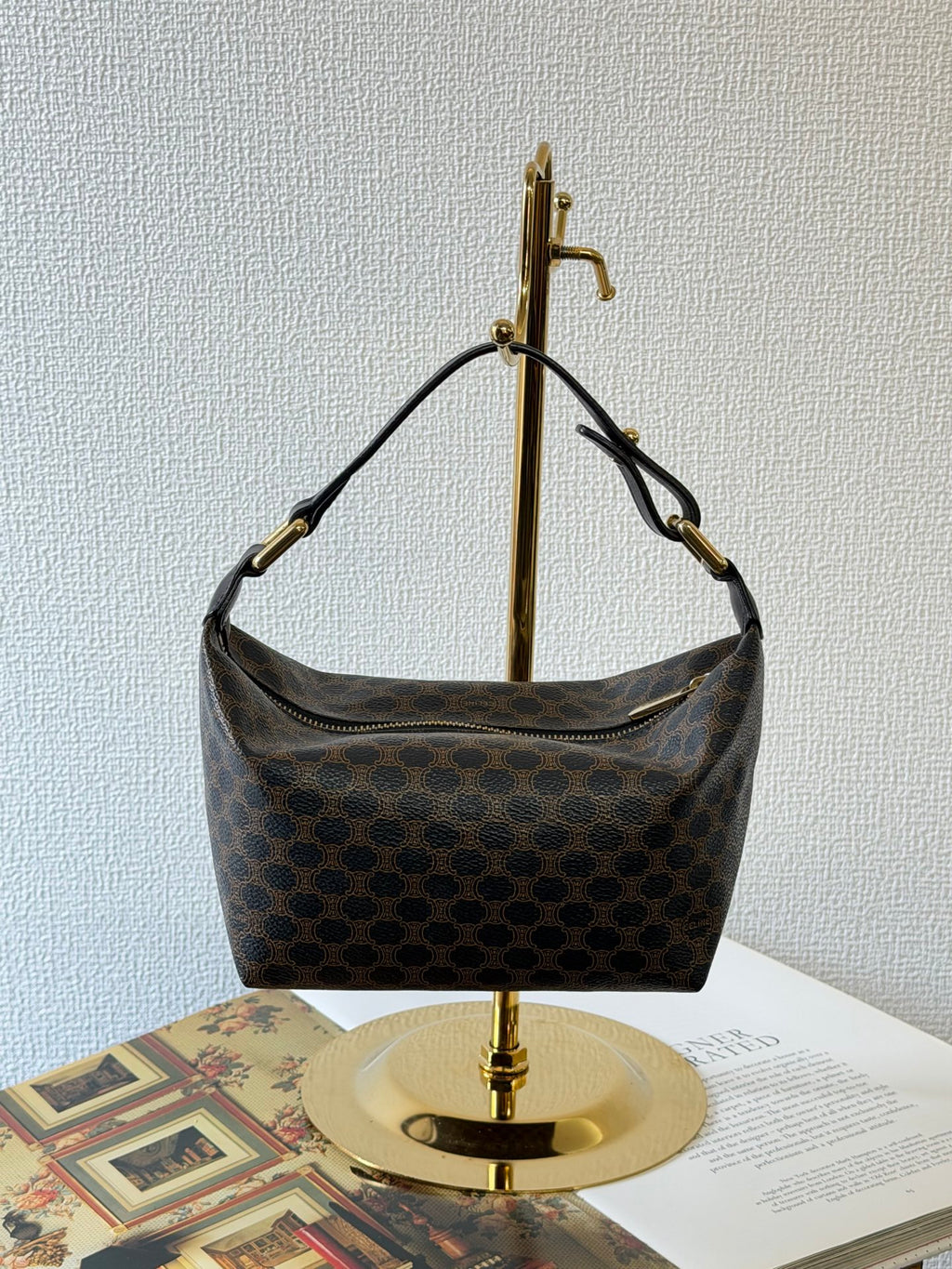 CELINE Macadam Brown Box Handbag