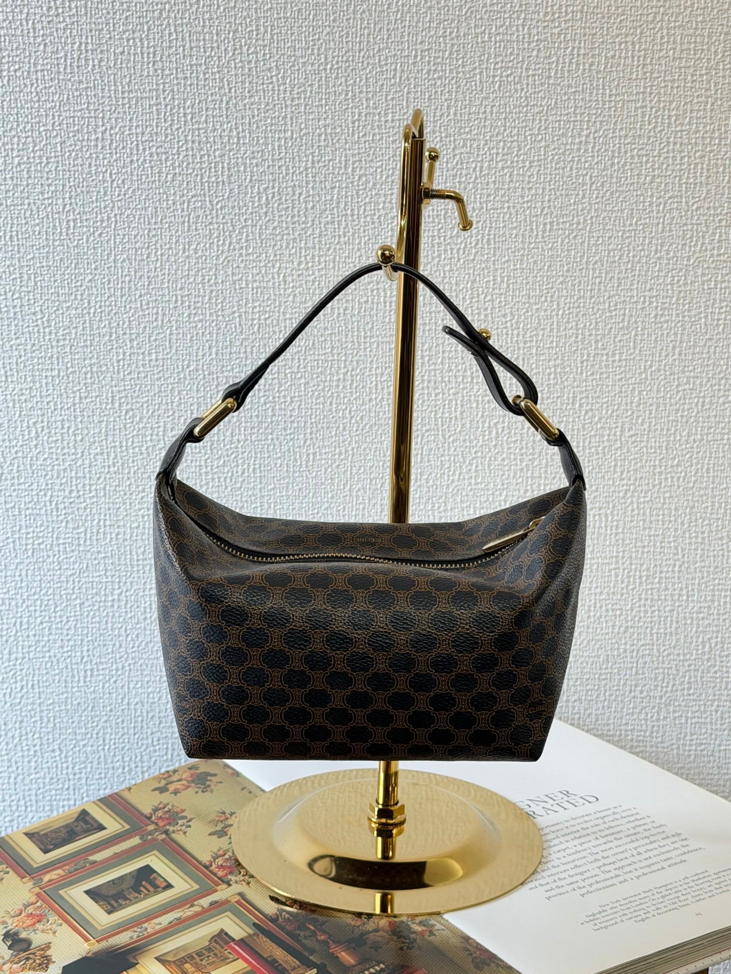 CELINE Macadam Brown Box Handbag