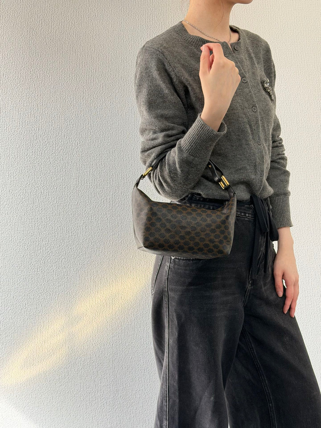 CELINE Macadam Brown Box Handbag