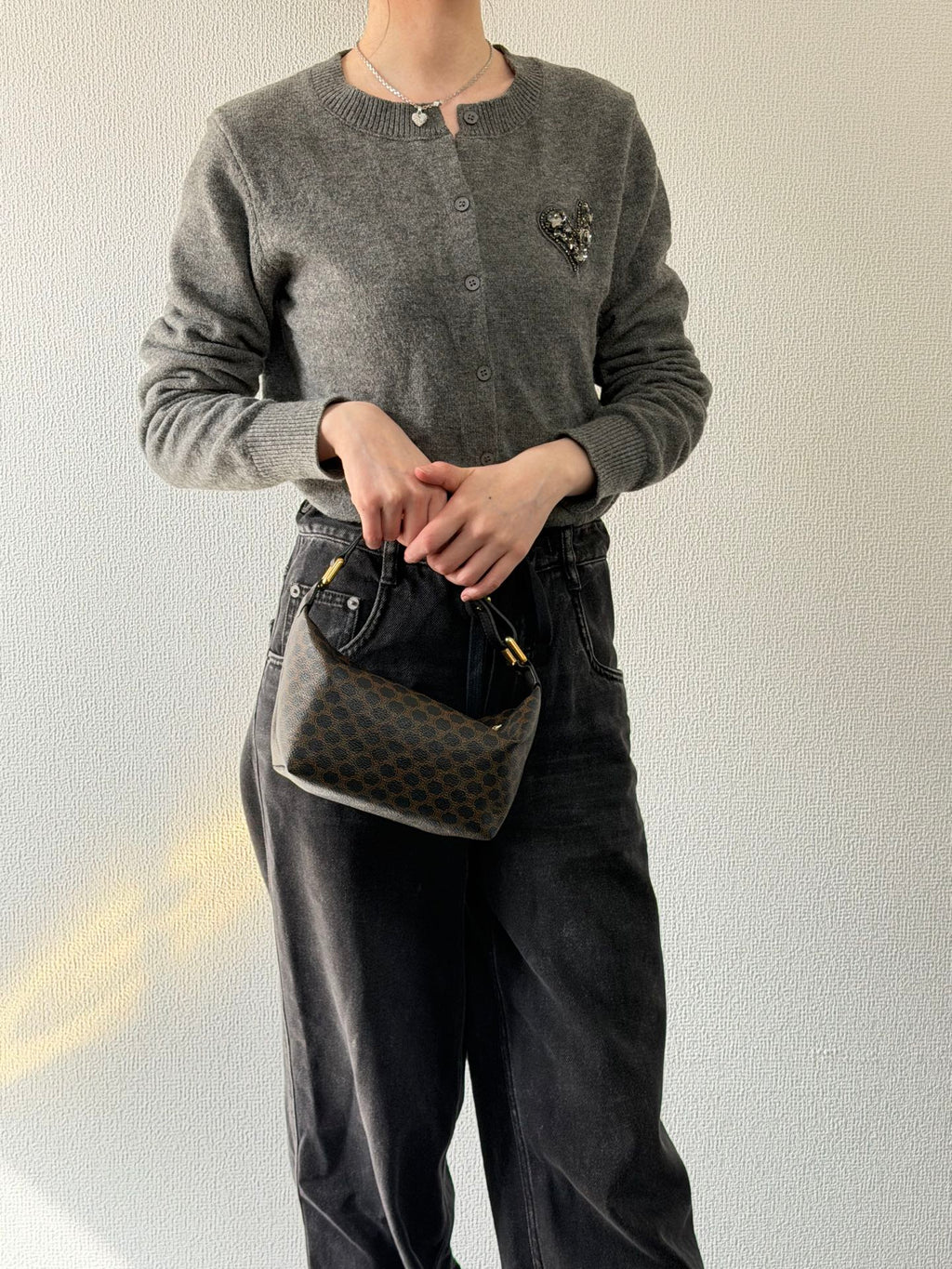 CELINE Macadam Brown Box Handbag