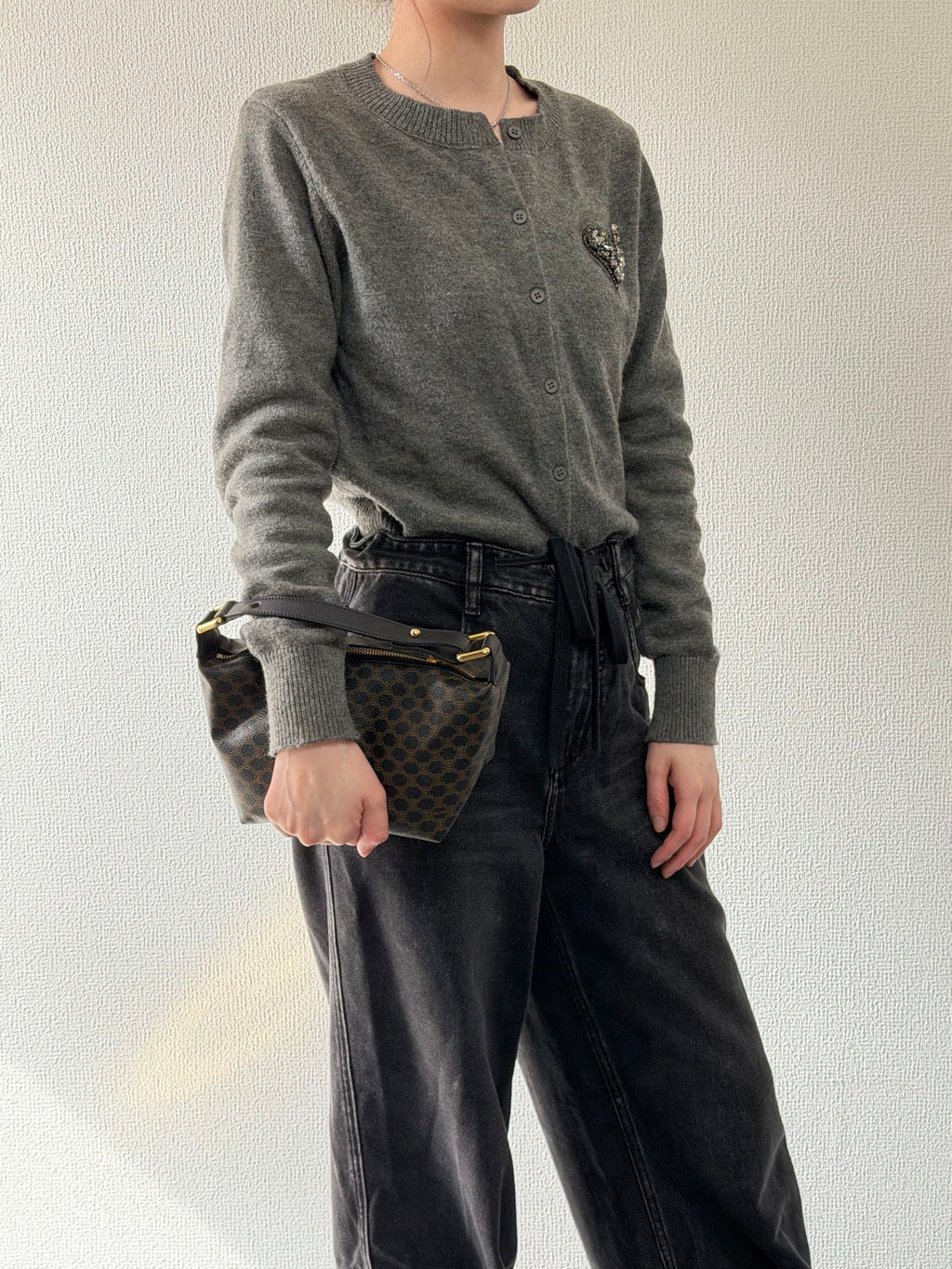 CELINE Macadam Brown Box Handbag