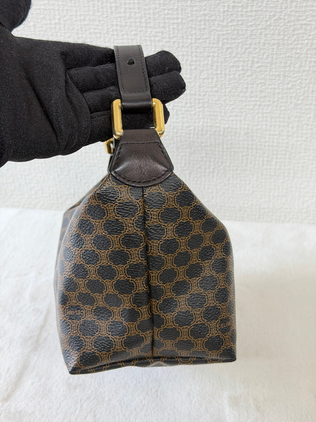 CELINE Macadam Brown Box Handbag