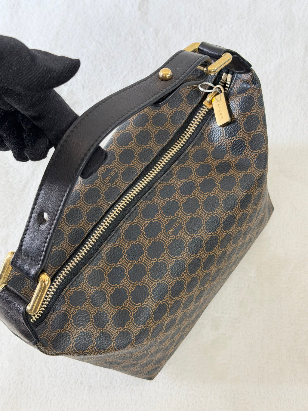 CELINE Macadam Brown Box Handbag