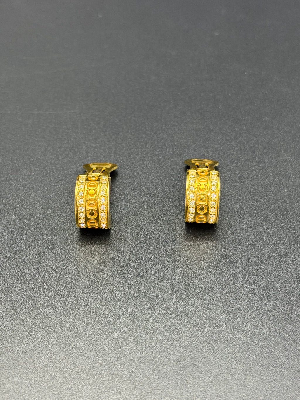 CHRISTIAN DIOR Rhinestone Earring