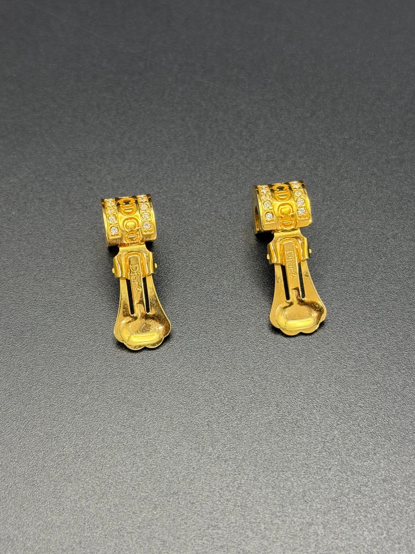 CHRISTIAN DIOR Rhinestone Earring