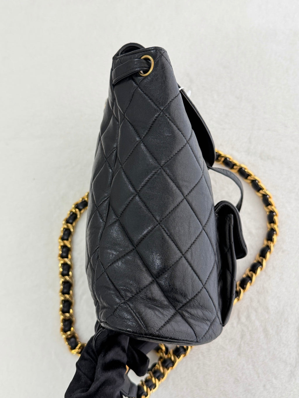 CHANEL Double C Lambskin Backpack