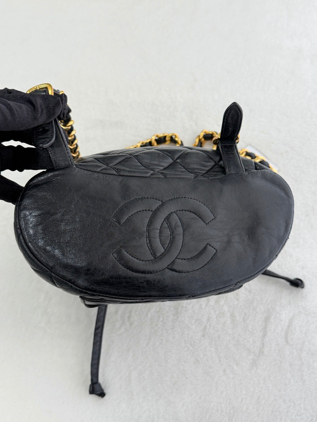 CHANEL Double C Lambskin Backpack