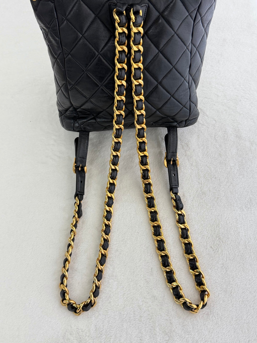 CHANEL Double C Lambskin Backpack