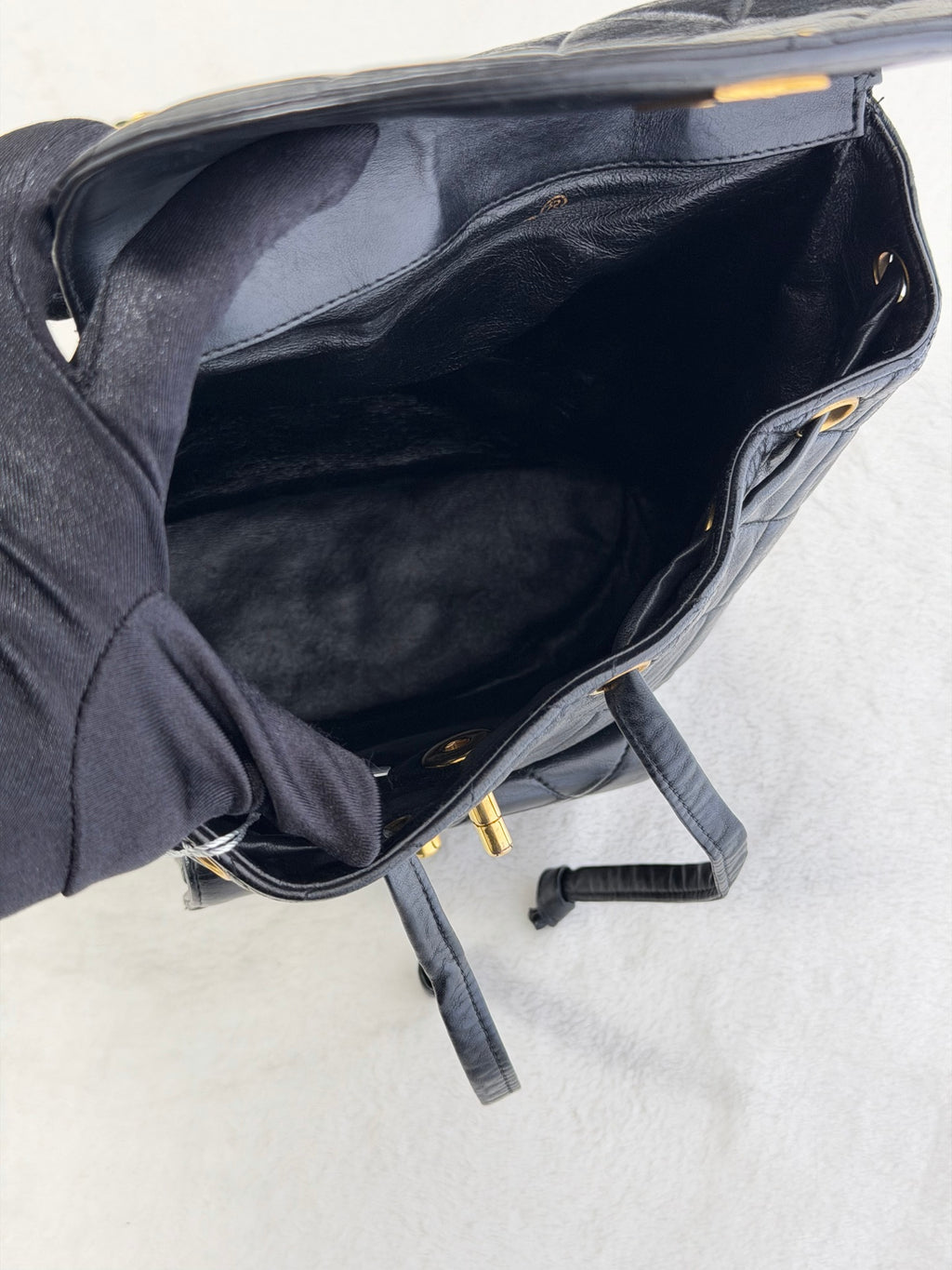 CHANEL Double C Lambskin Backpack