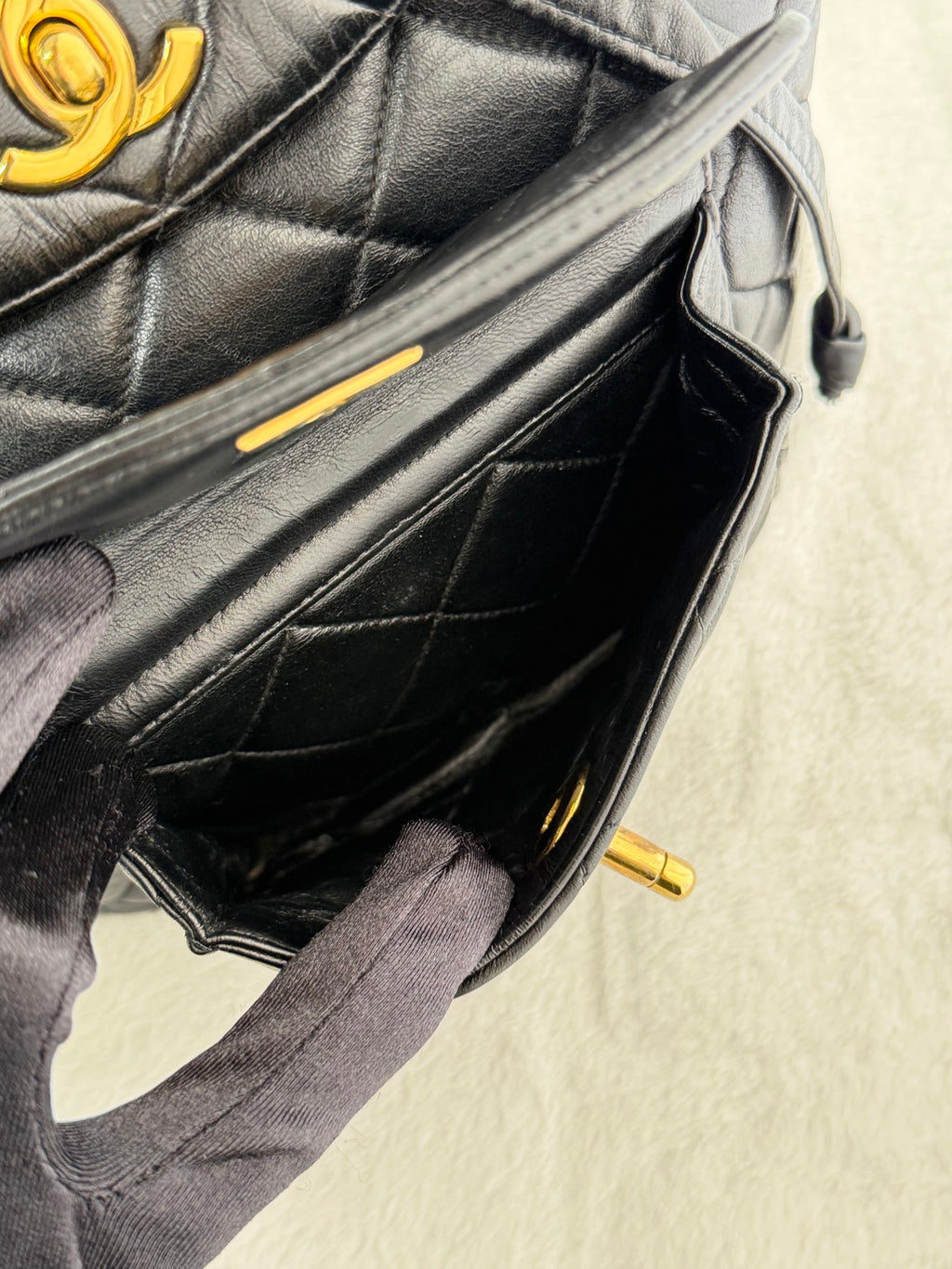 CHANEL Double C Lambskin Backpack