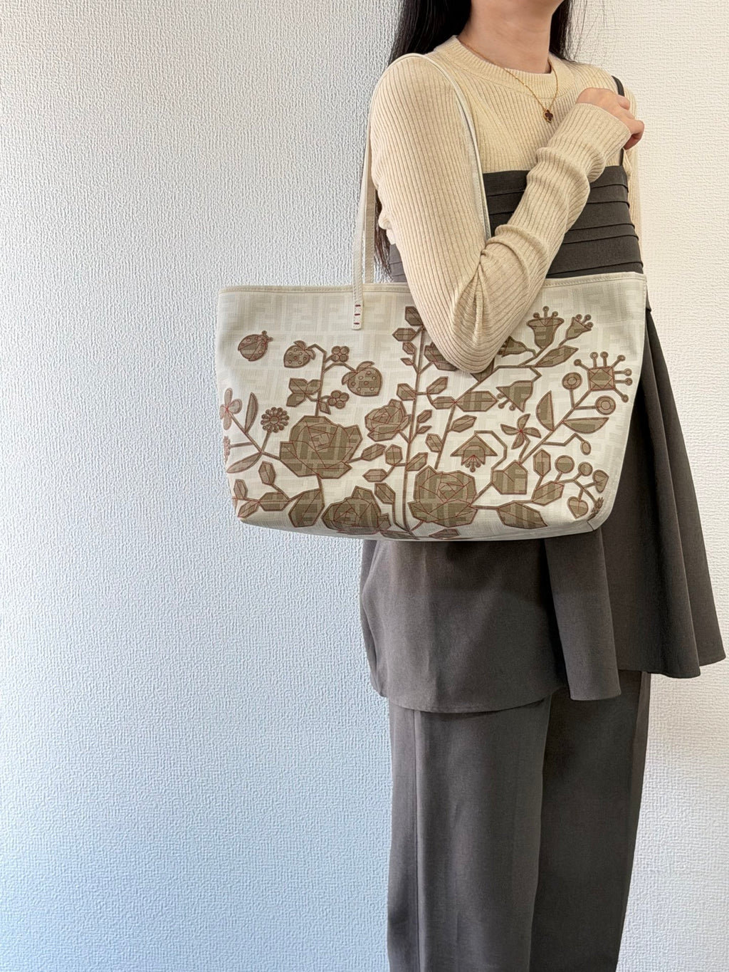 FENDI Flower Totebag