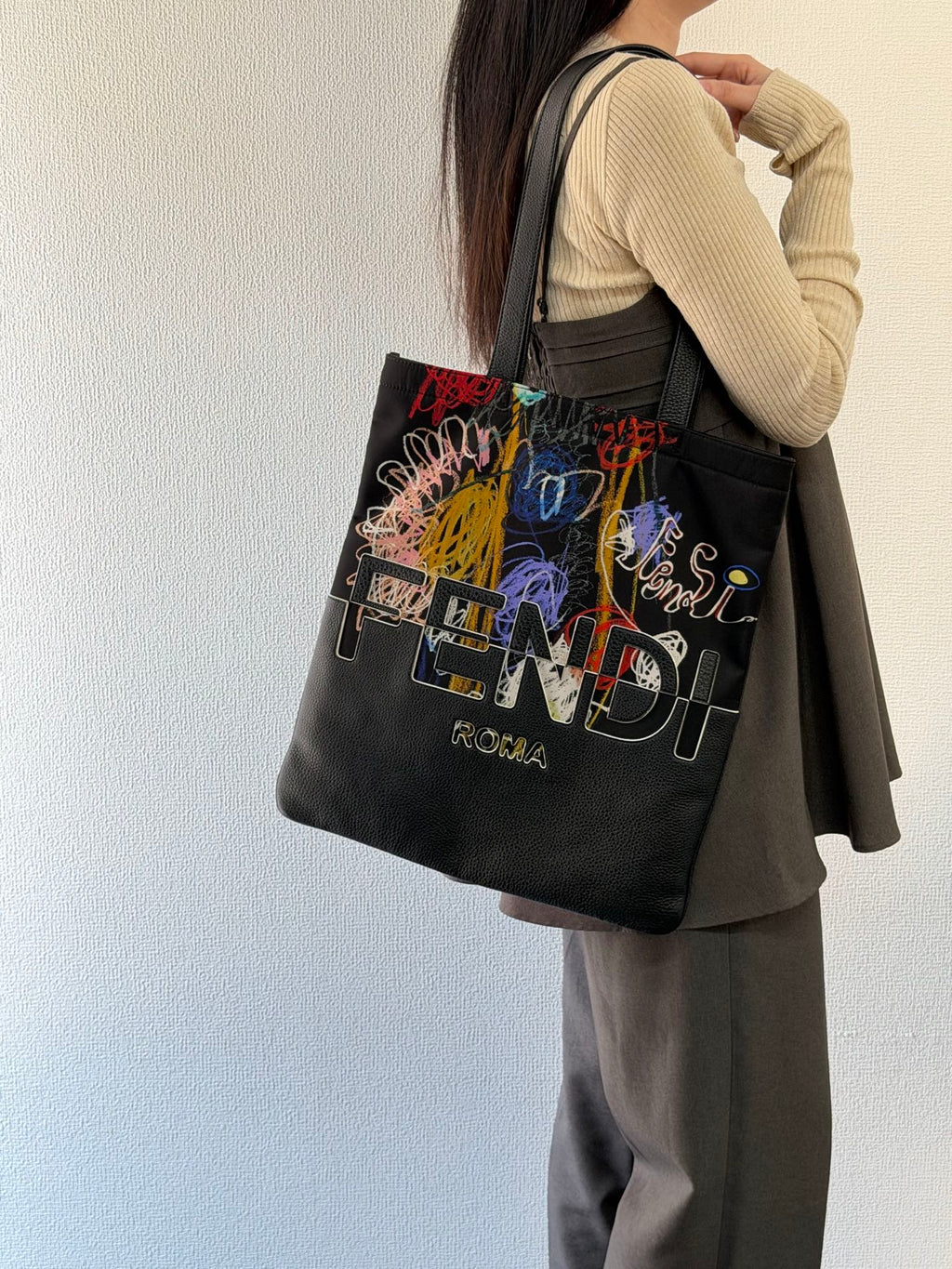 FENDI Noel Fielding Collaboration Totebag
