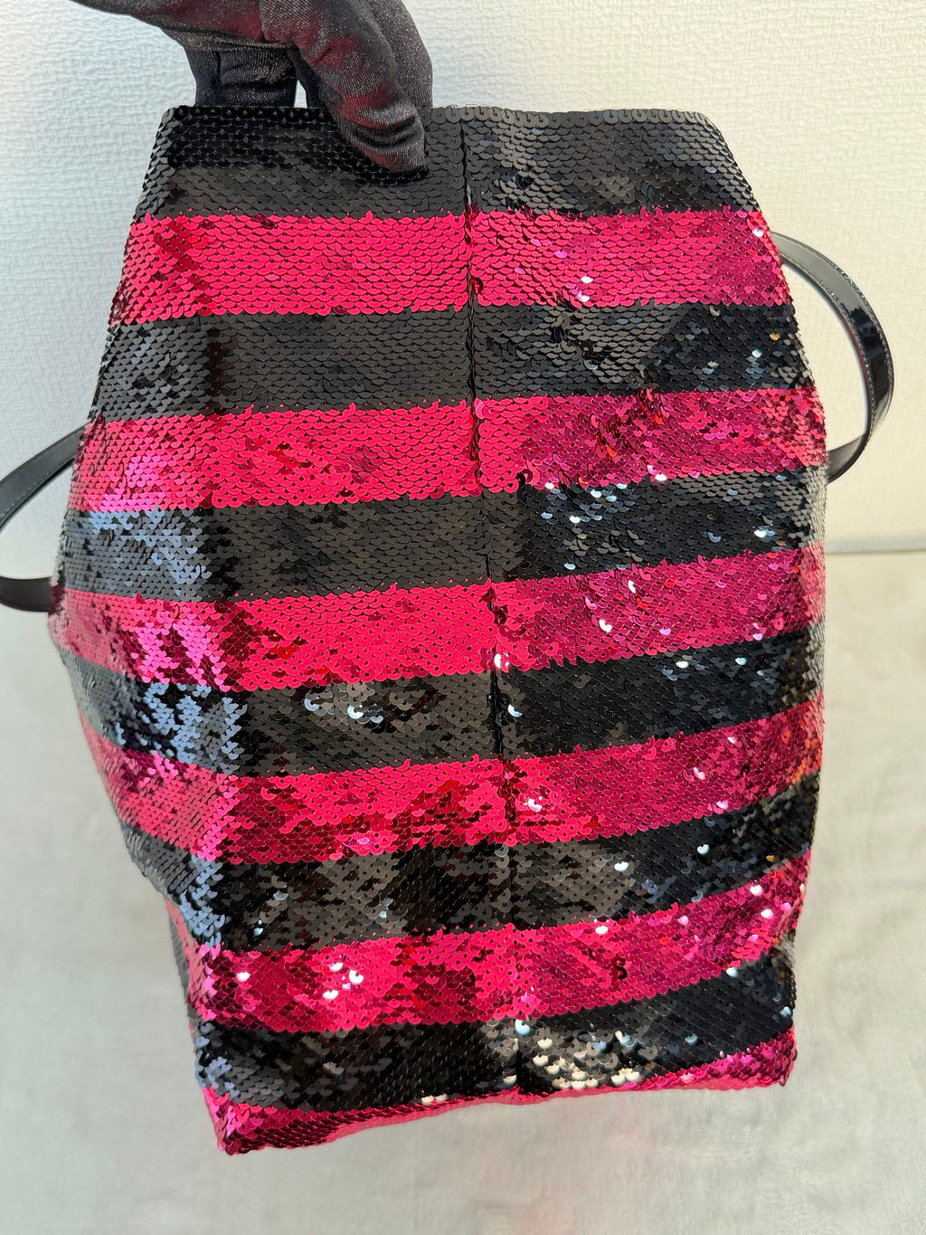 PRADA Sequin Stripe  Totebag