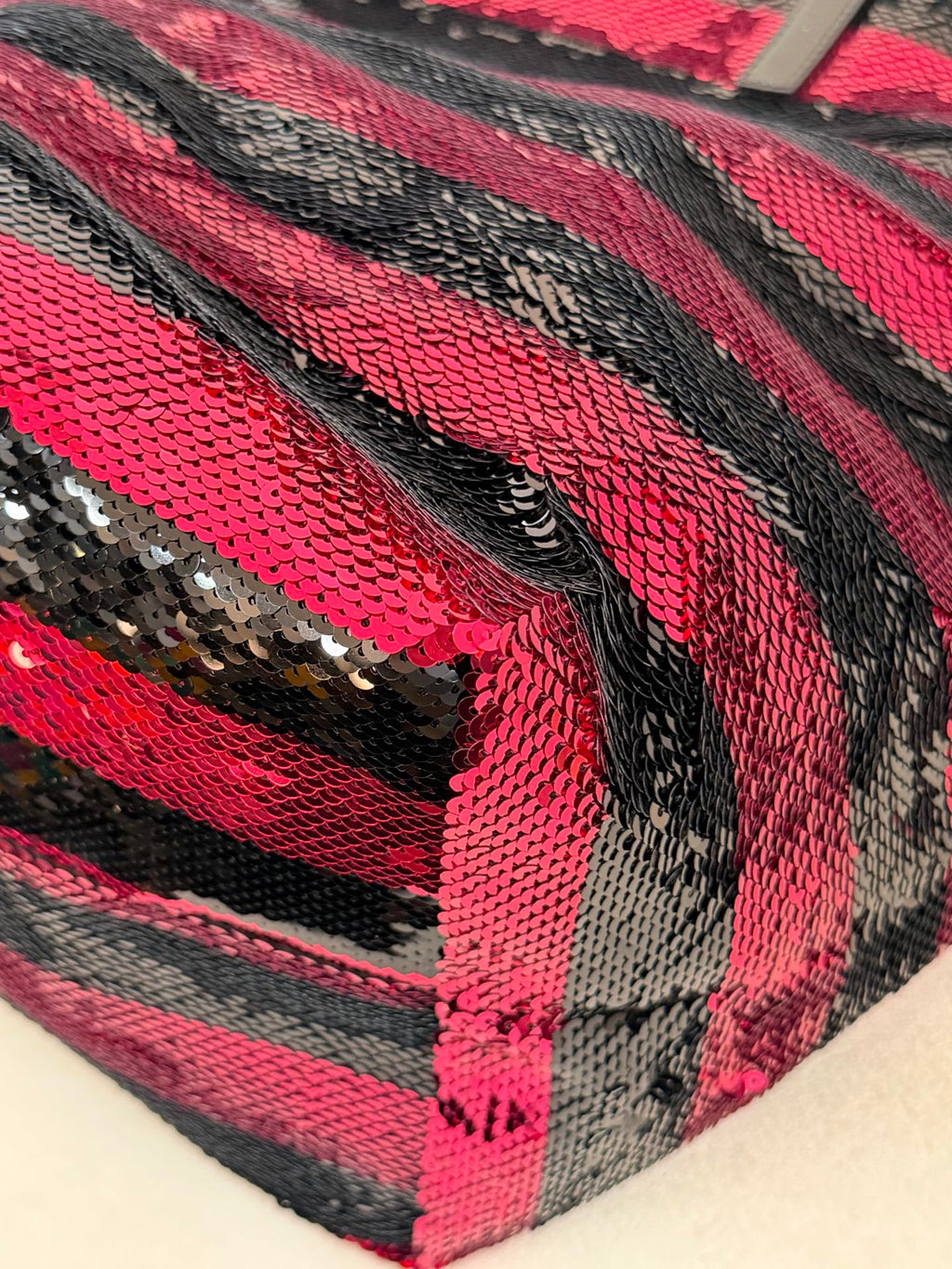 PRADA Sequin Stripe  Totebag