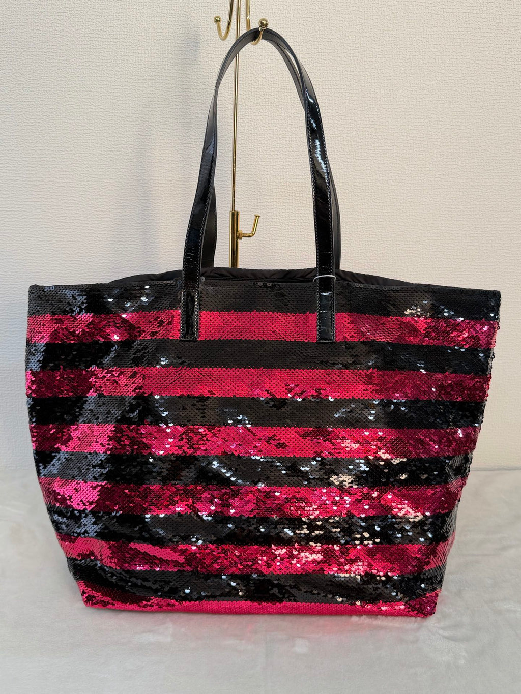 PRADA Sequin Stripe  Totebag