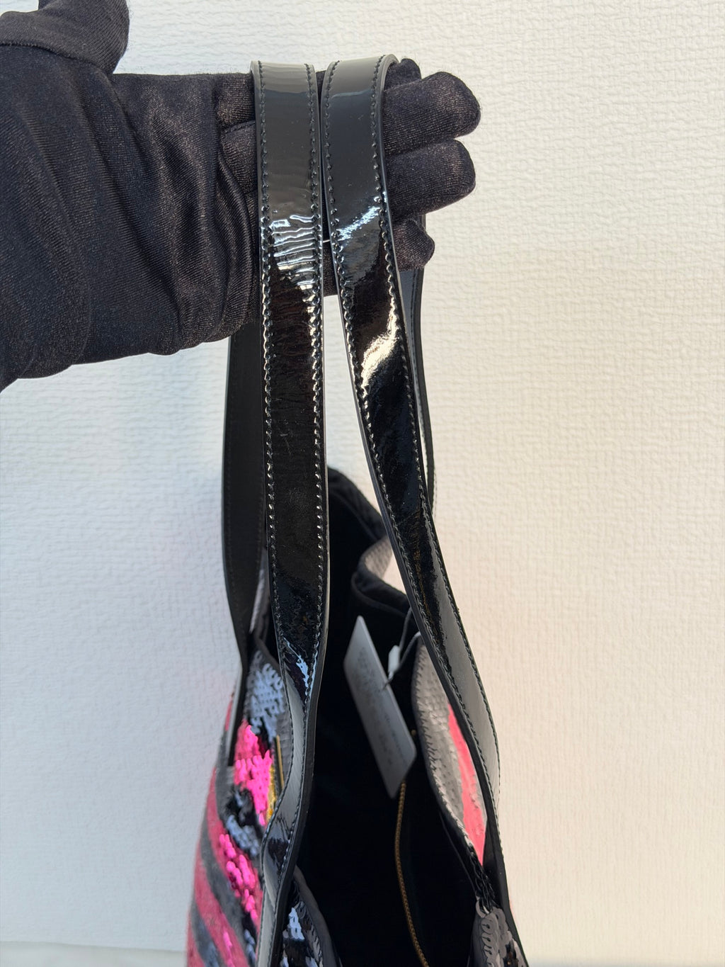 PRADA Sequin Stripe  Totebag