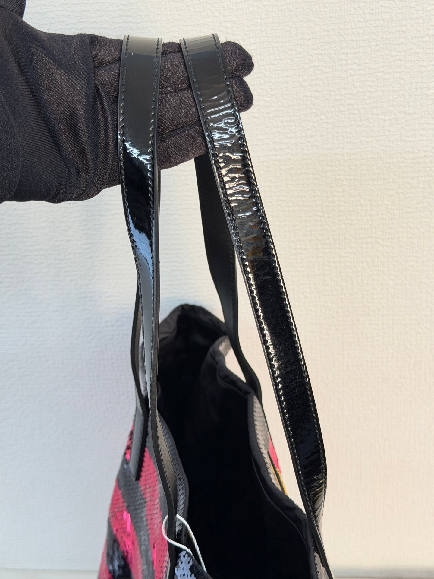 PRADA Sequin Stripe  Totebag
