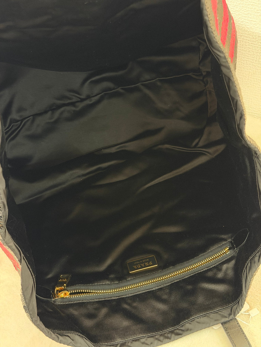 PRADA Sequin Stripe  Totebag