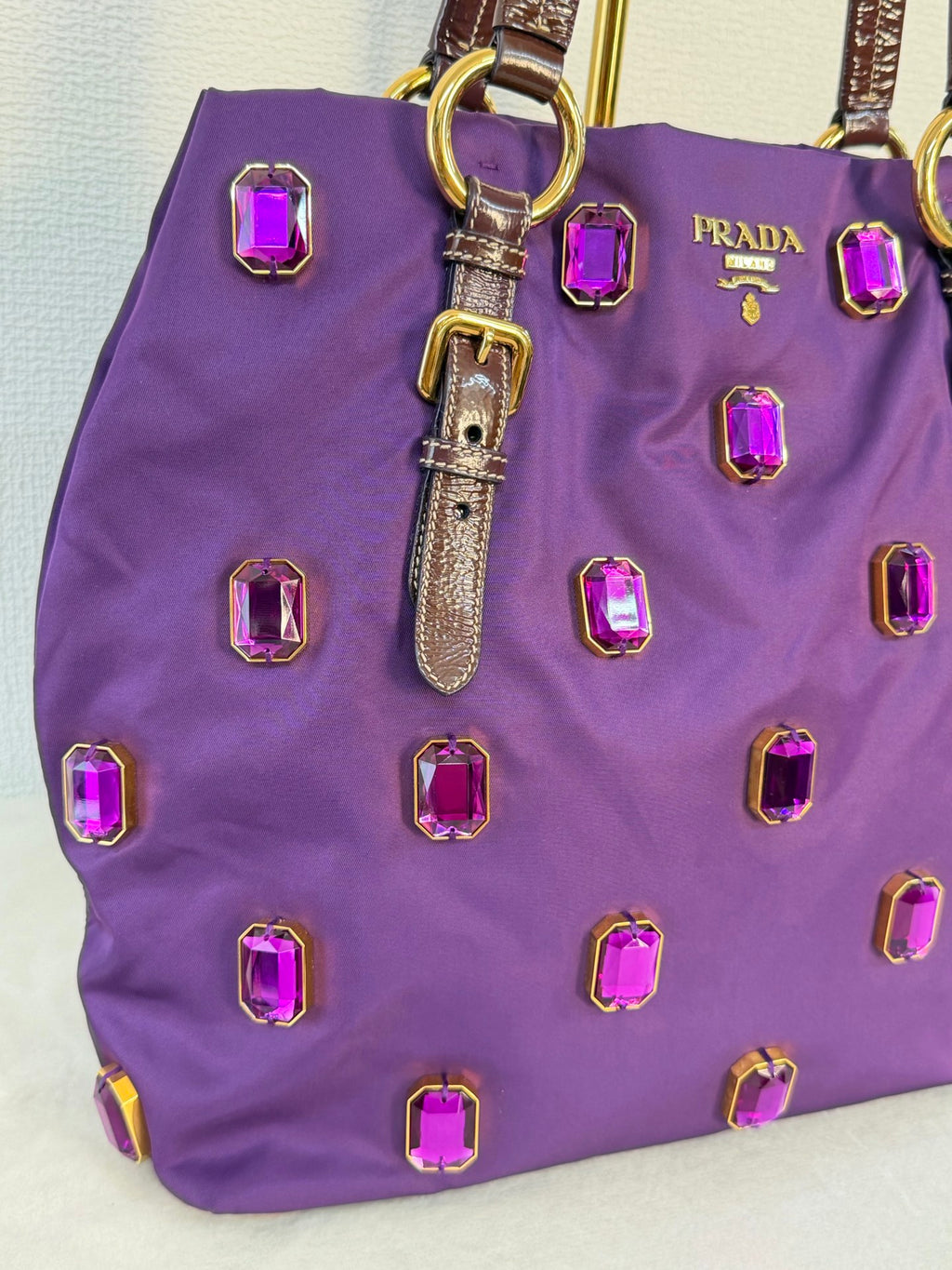 PRADA Bijou Tessuto  Nylon Totebag