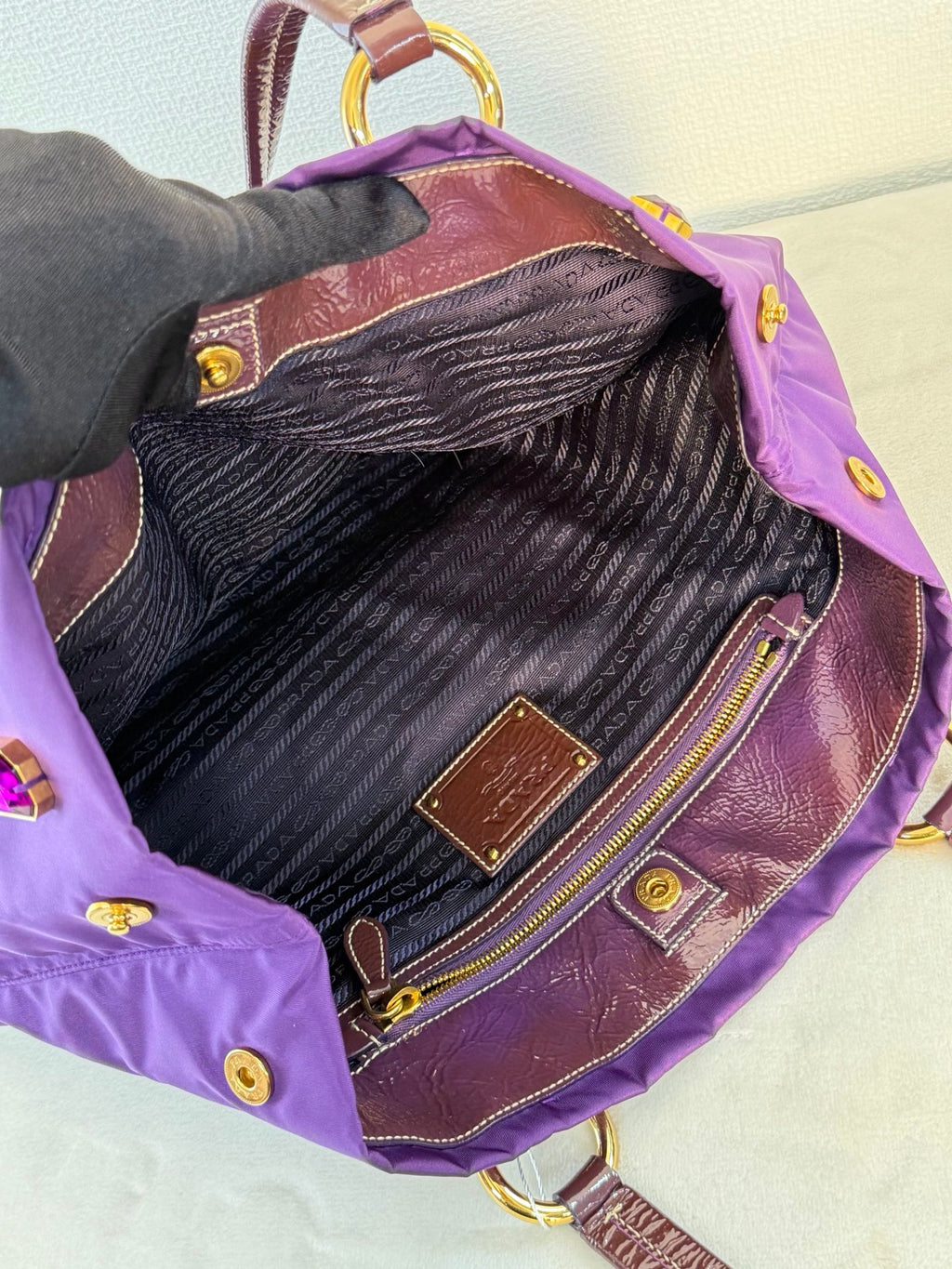 PRADA Bijou Tessuto  Nylon Totebag