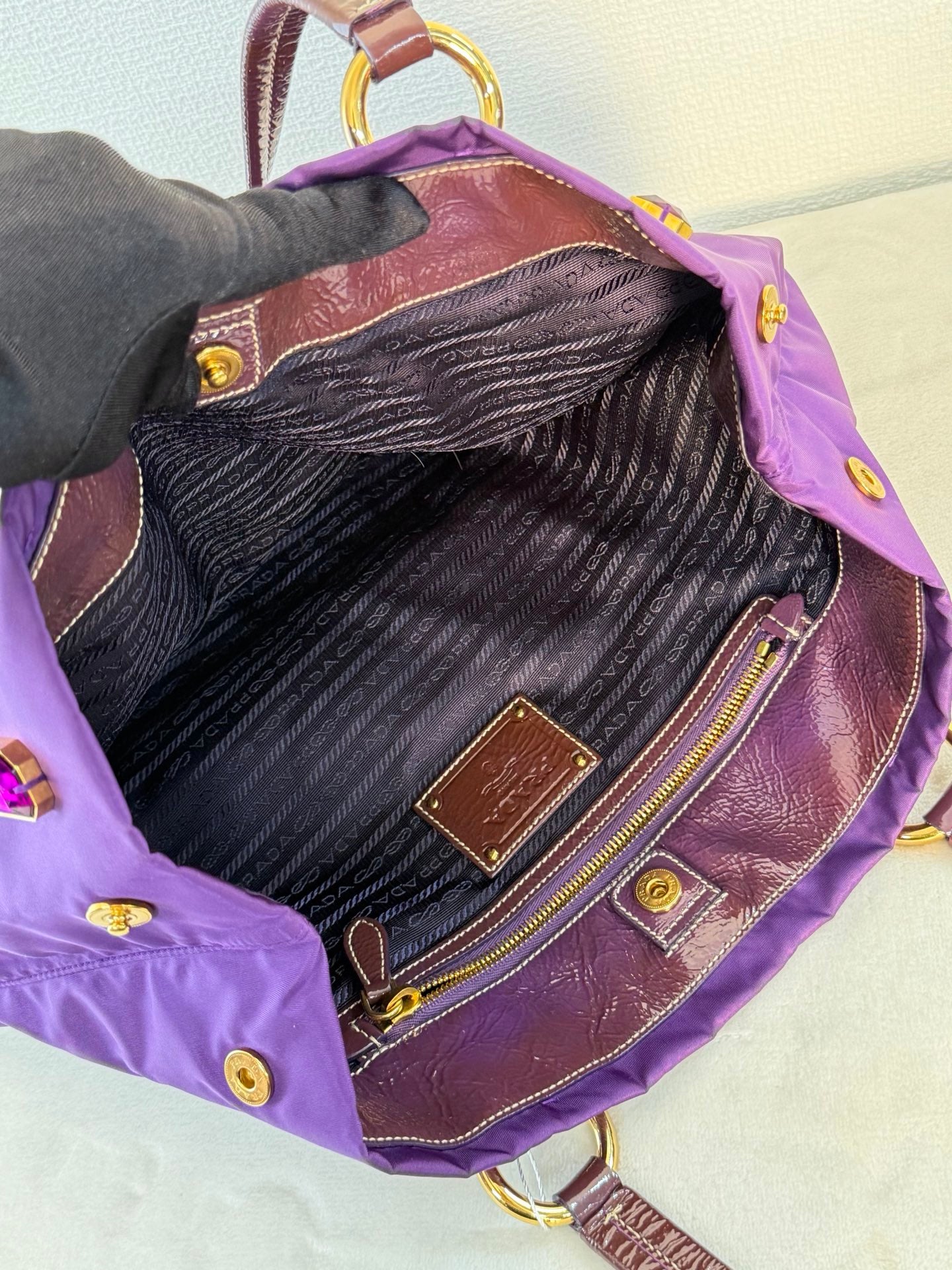 PRADA Bijou Tessuto  Nylon Totebag