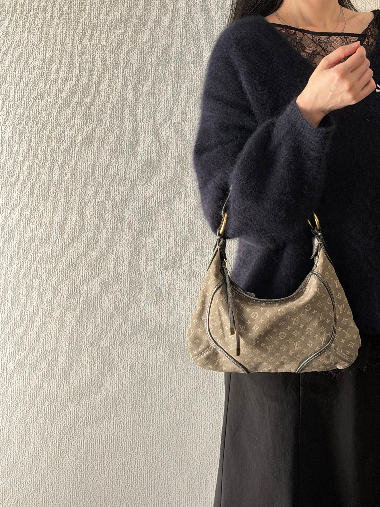 LOUIS VUITTON Monogram Denim Hobobag