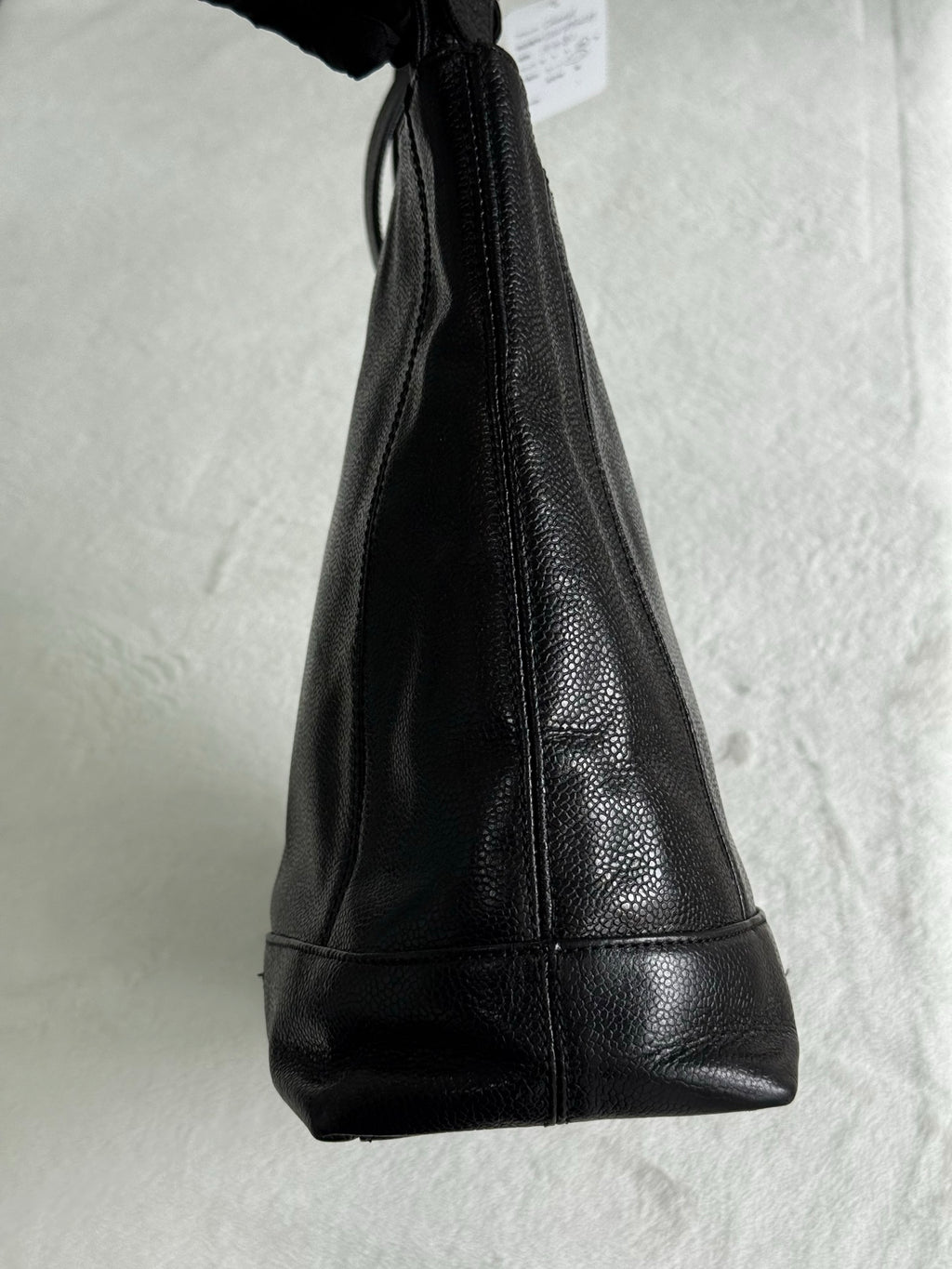 Authentic Chanel Caviar Leather Tote Shoulder Bag