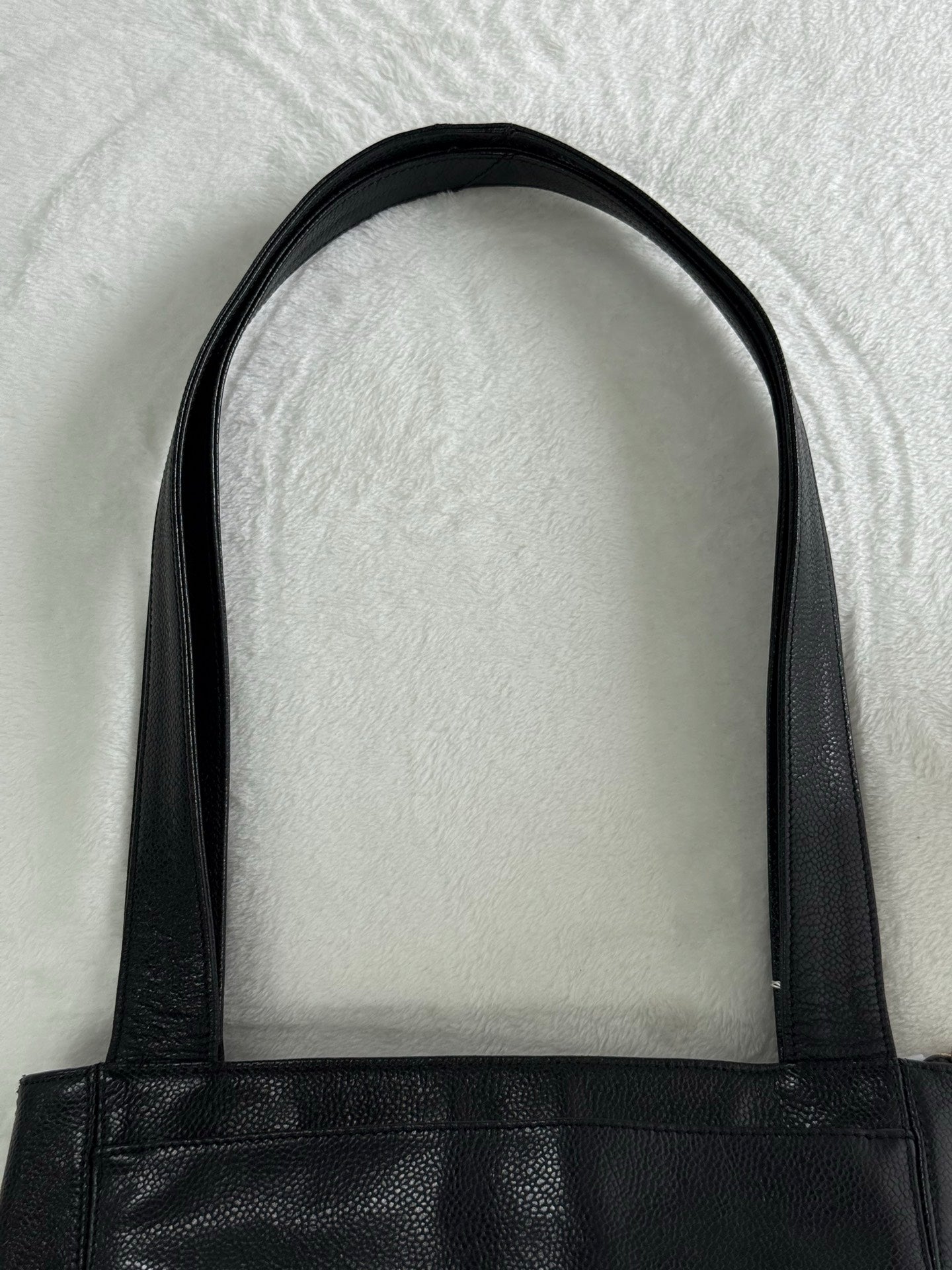 Authentic Chanel Caviar Leather Tote Shoulder Bag