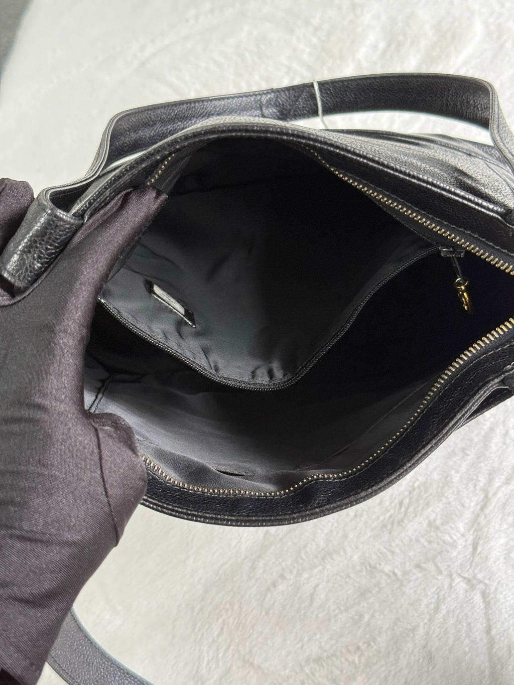 Authentic Chanel Caviar Leather Tote Shoulder Bag