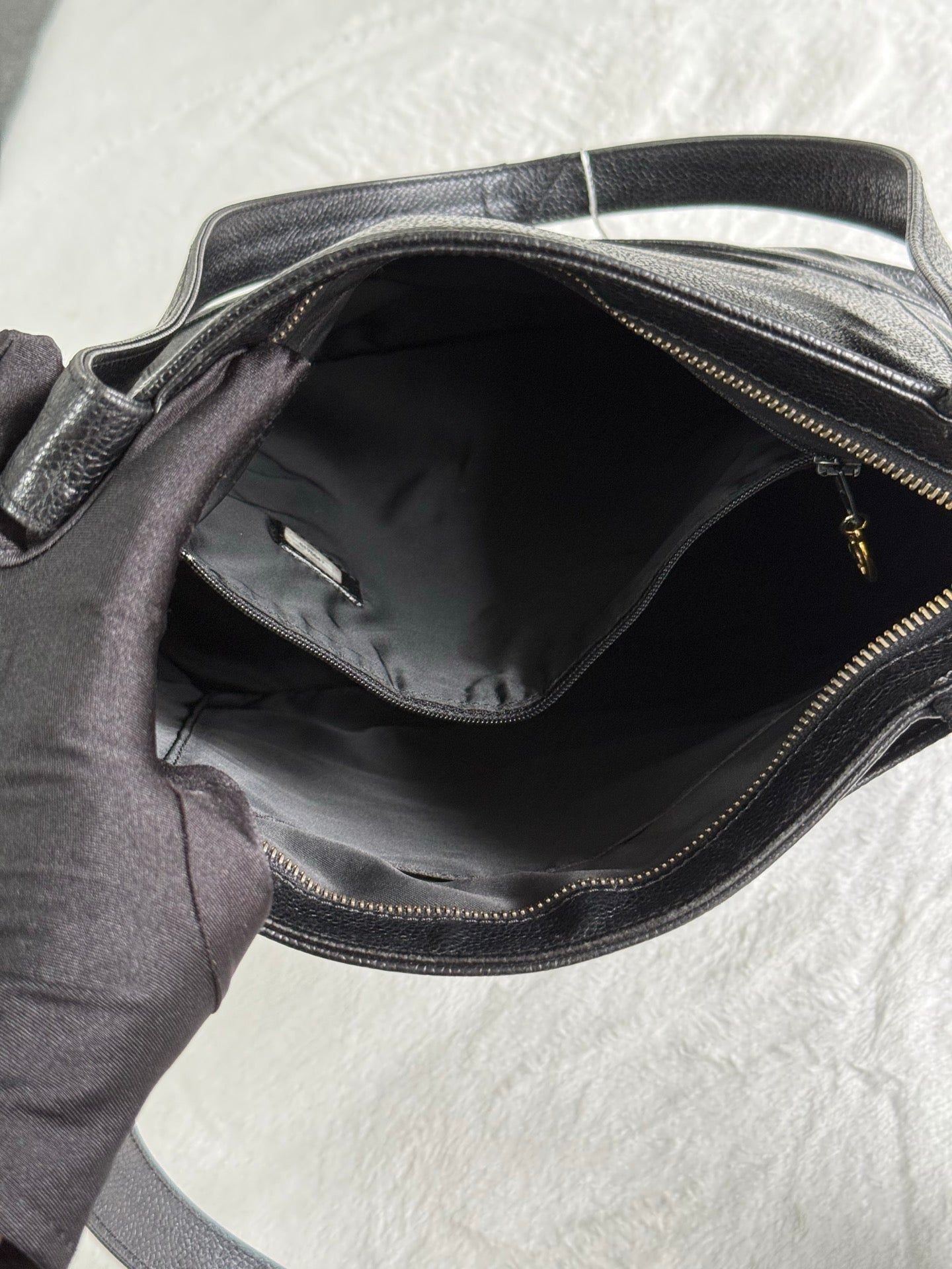 Authentic Chanel Caviar Leather Tote Shoulder Bag