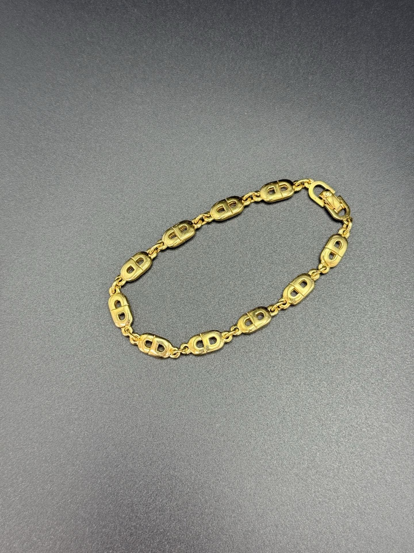 Christian Dior Vintage CD link Bracelet