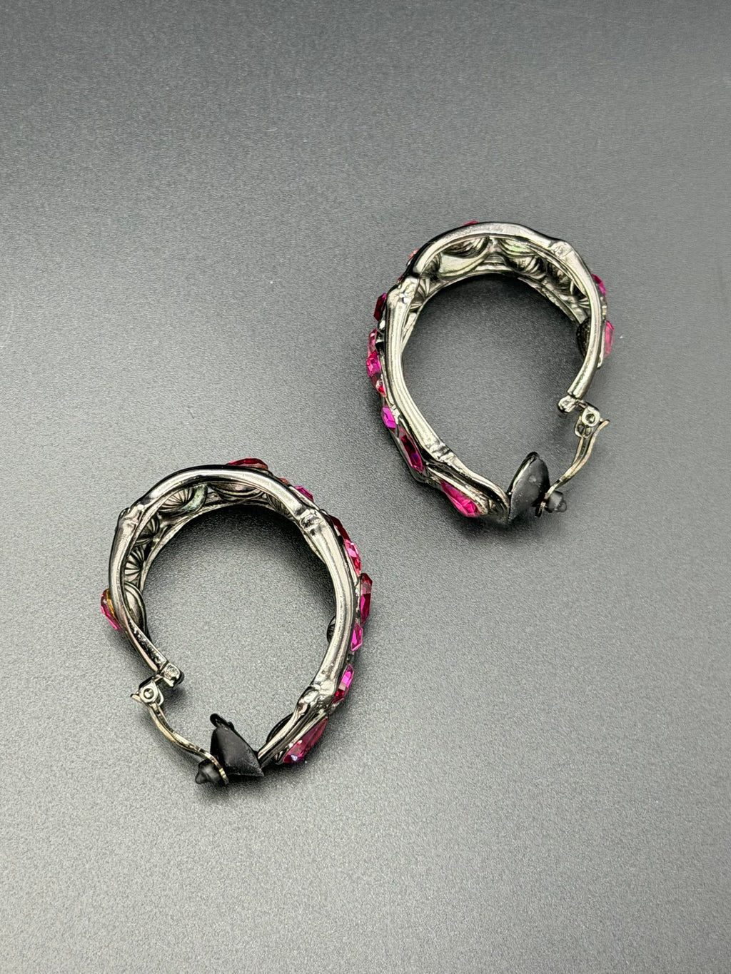 YSL Rhinestone Clip-On Earrings