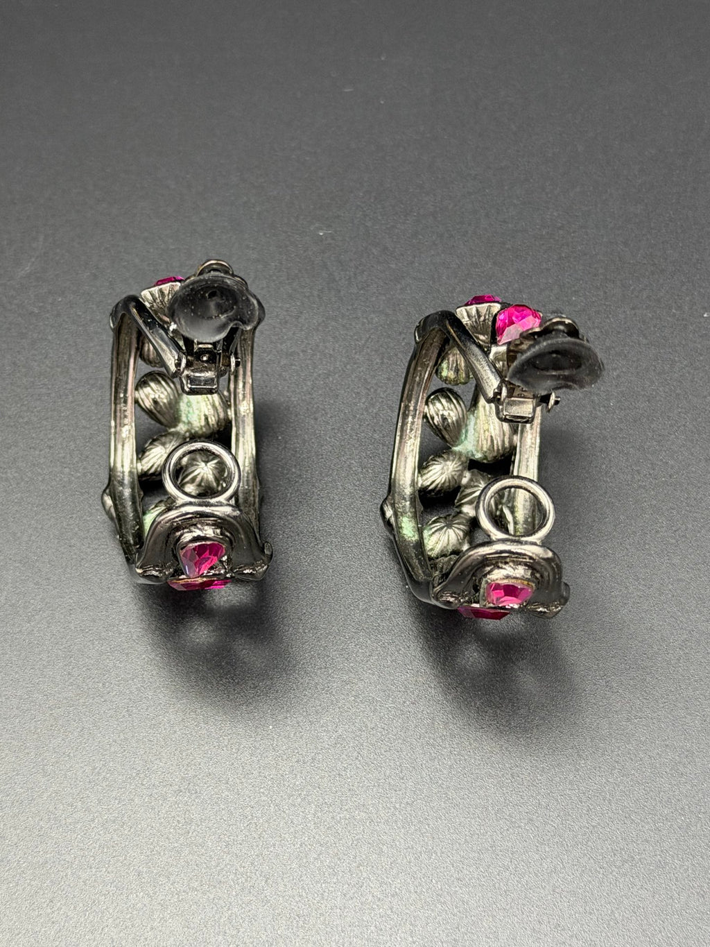 YSL Rhinestone Clip-On Earrings