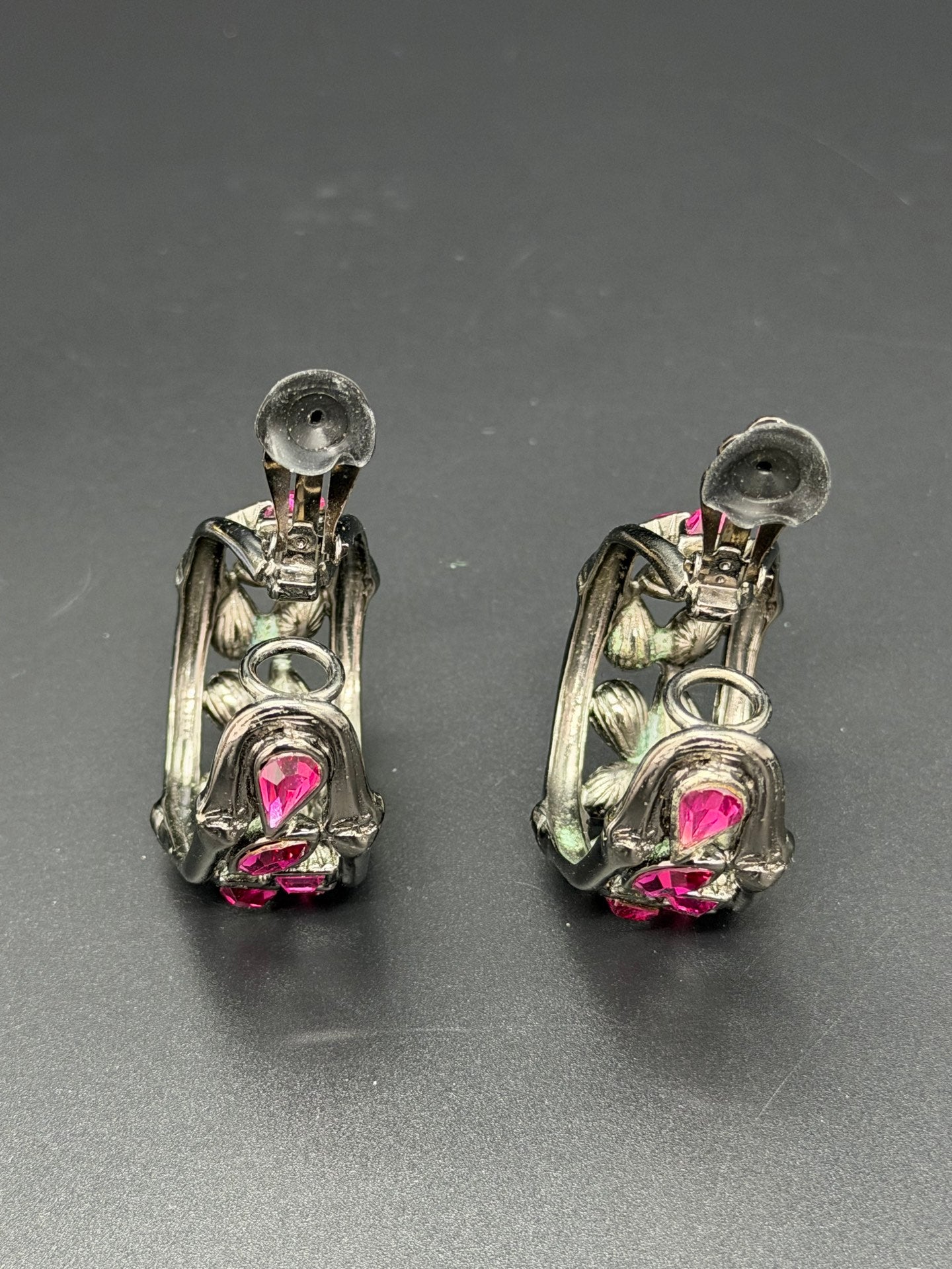 YSL Rhinestone Clip-On Earrings