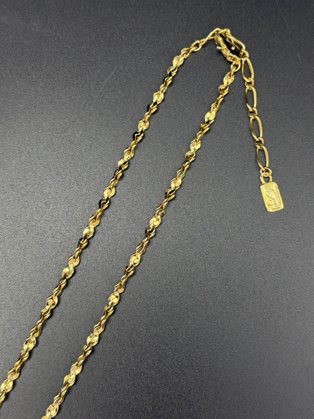 Yves Saint Laurent Long Gold Ball Necklace