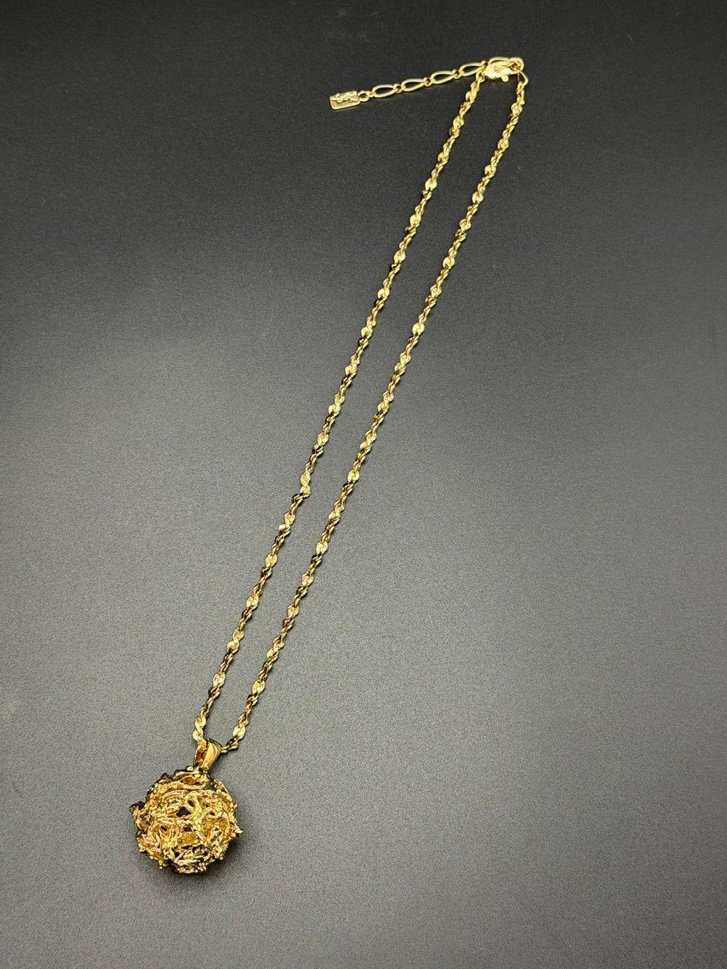 Yves Saint Laurent Long Gold Ball Necklace