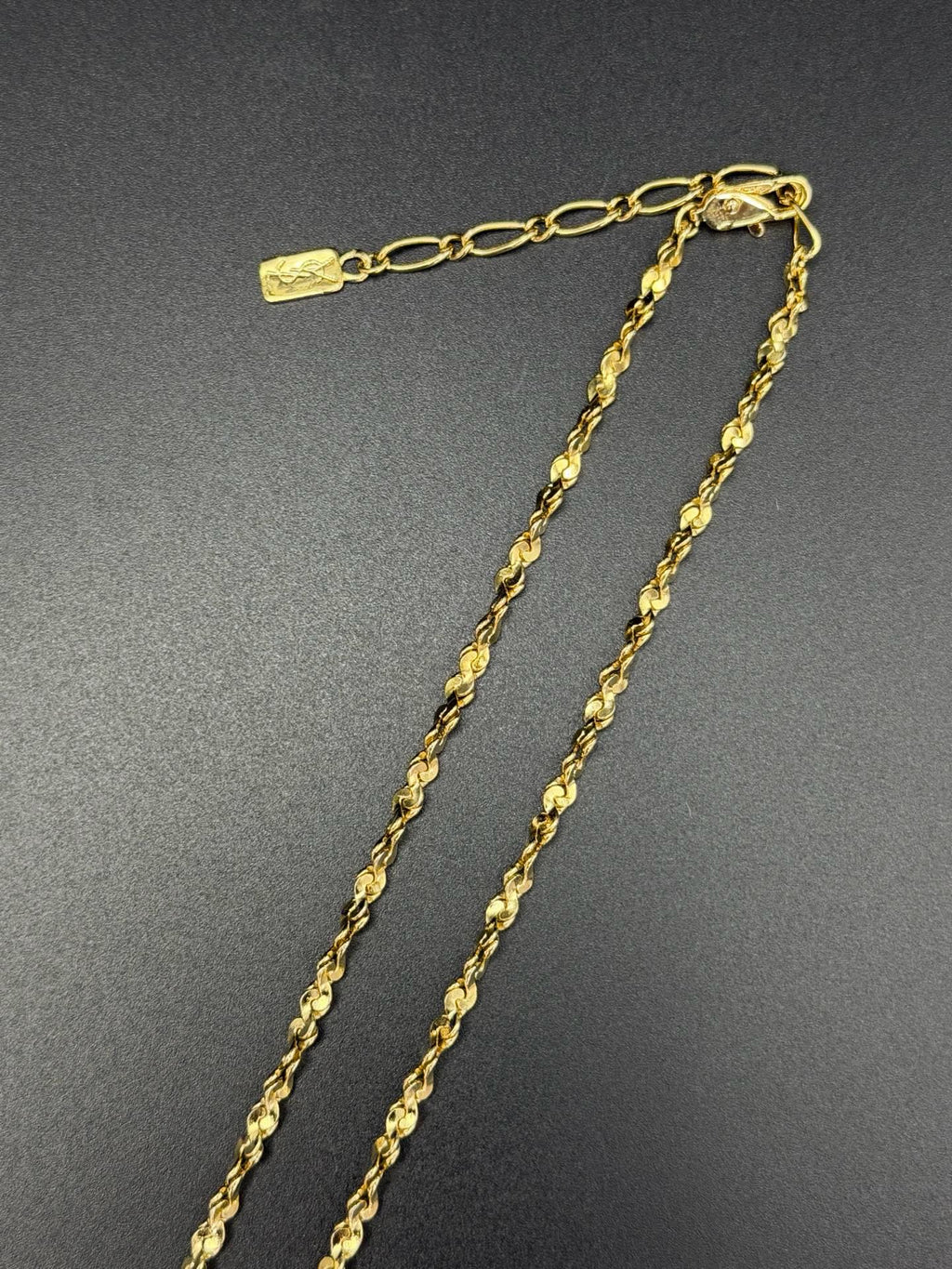 Yves Saint Laurent Long Gold Ball Necklace